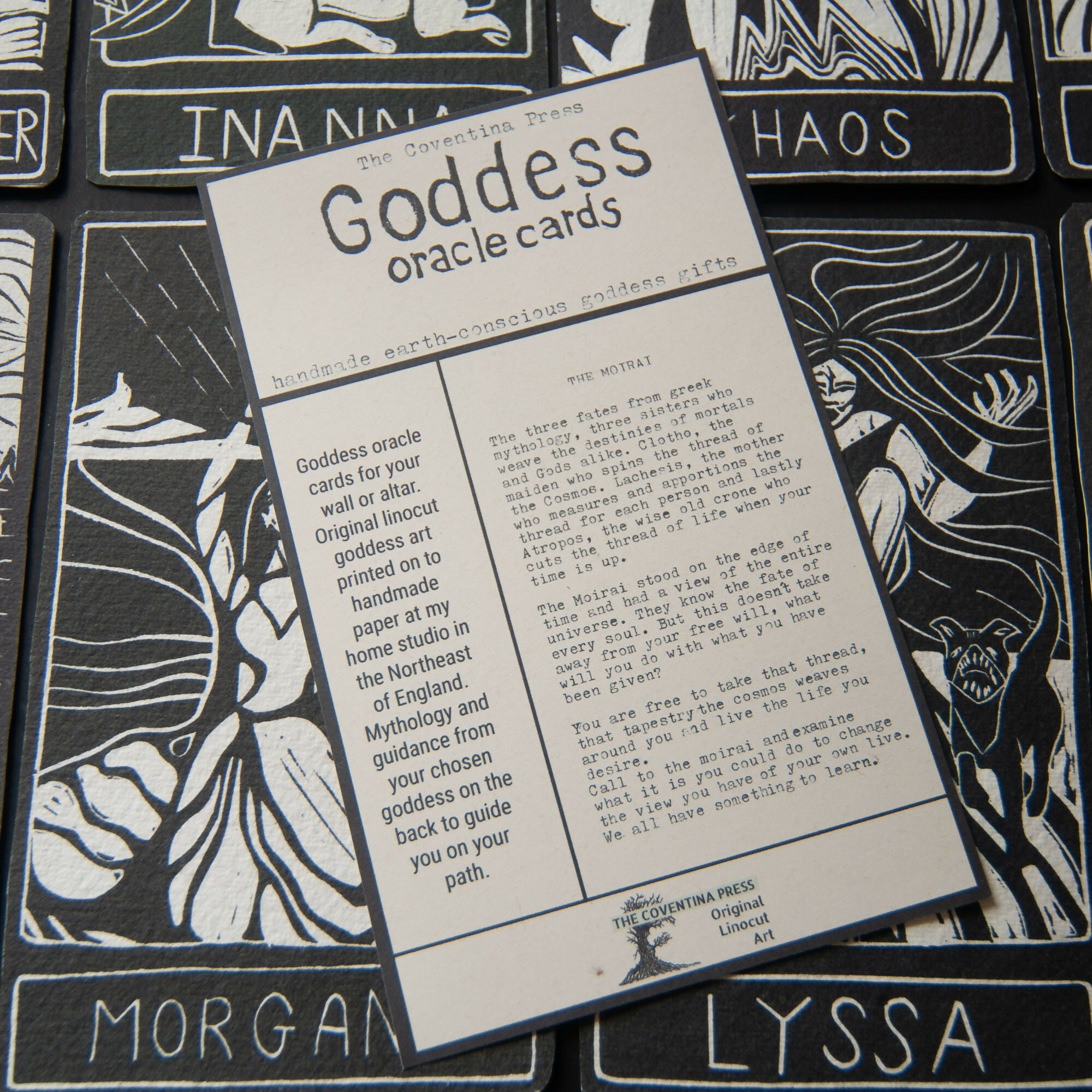 THE MOIRAI GODDESS ALTAR CARD