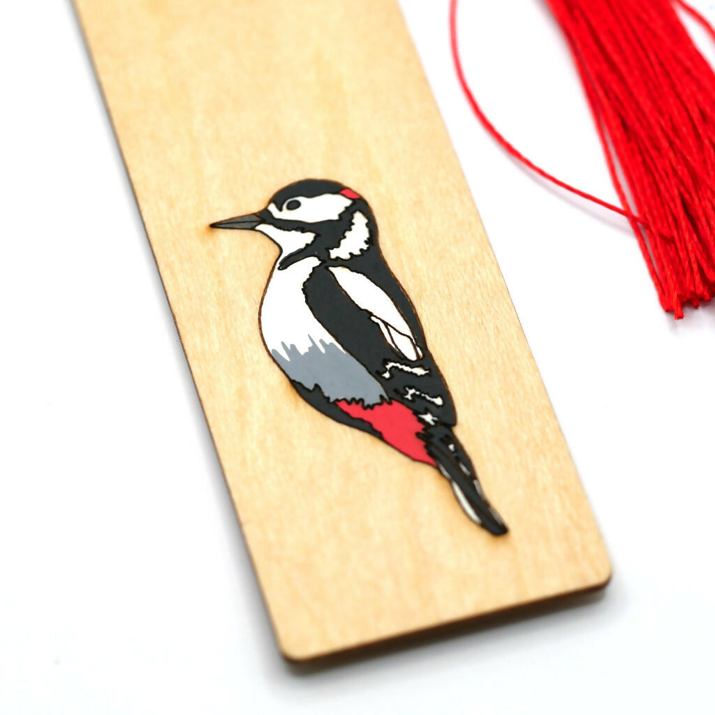 Spotted Woodpecker Bookmark