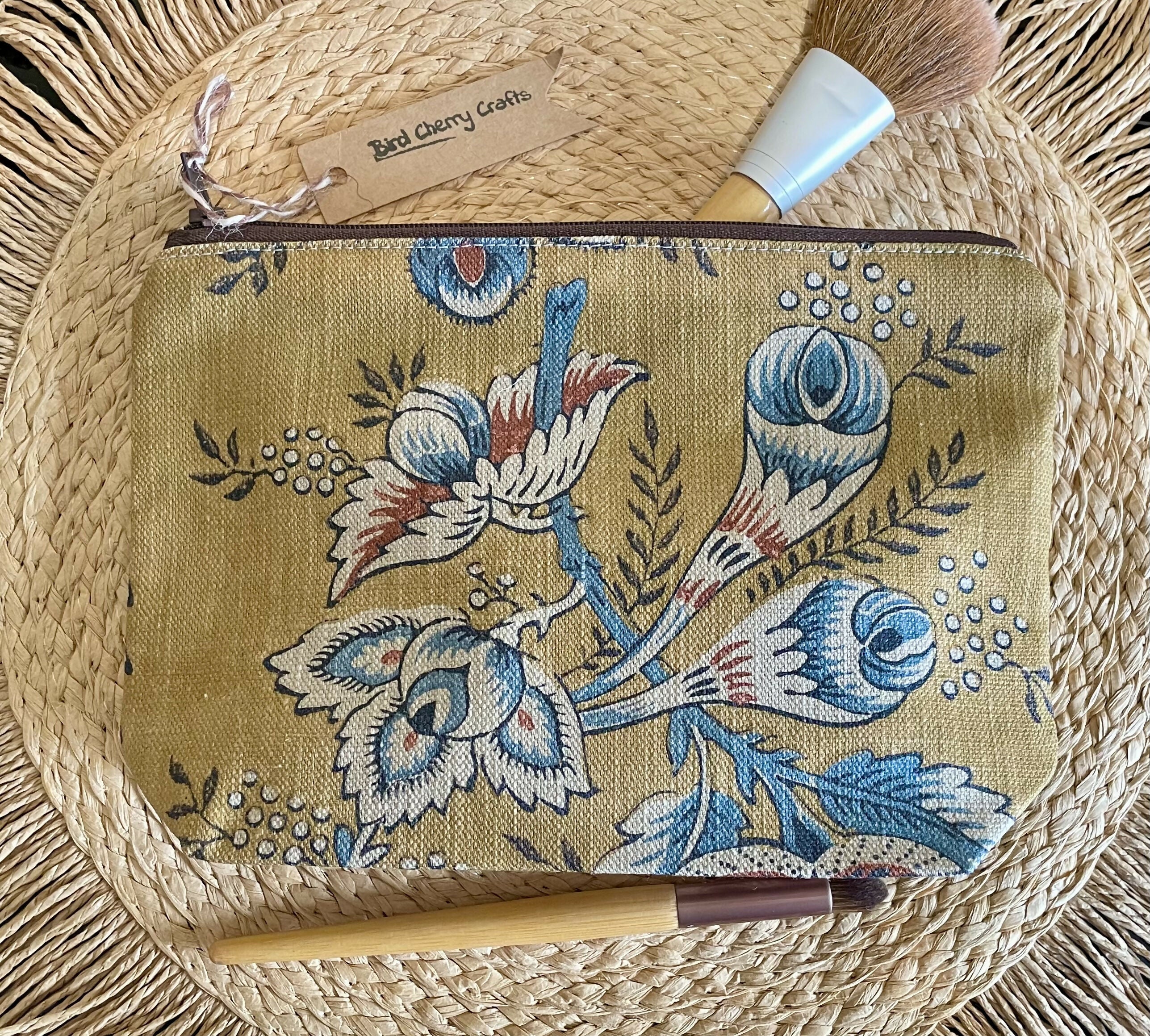 Floral Cosmetics Bag/ Pencil Case