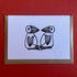 Two Birds Card – Pen And Ink Design
