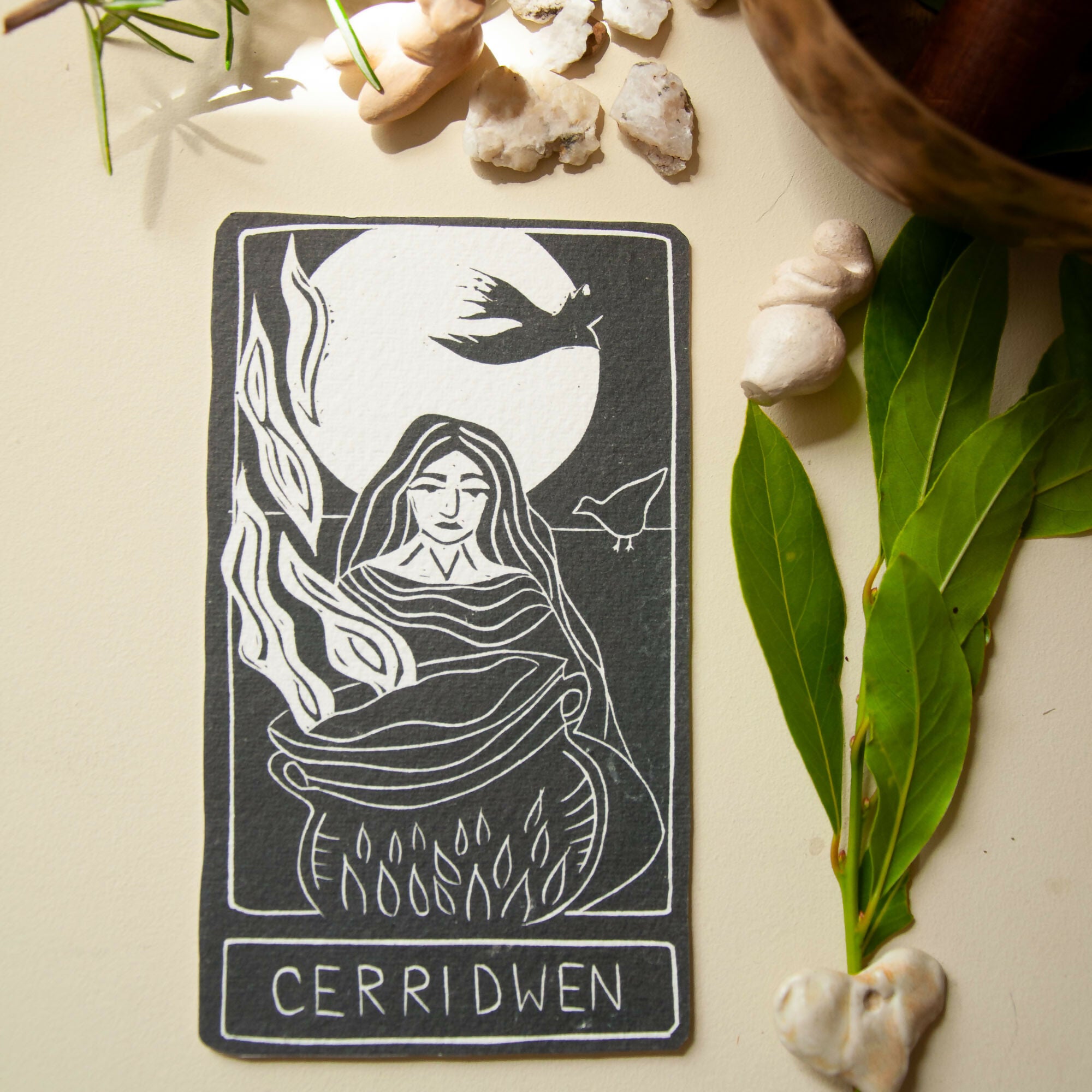 CERRIDWEN GODDESS ALTAR CARD