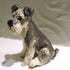 Ceramic Miniature Schnauzer dog sculpture