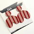XL Mavis Red and Pink Stripe Statement Earrings