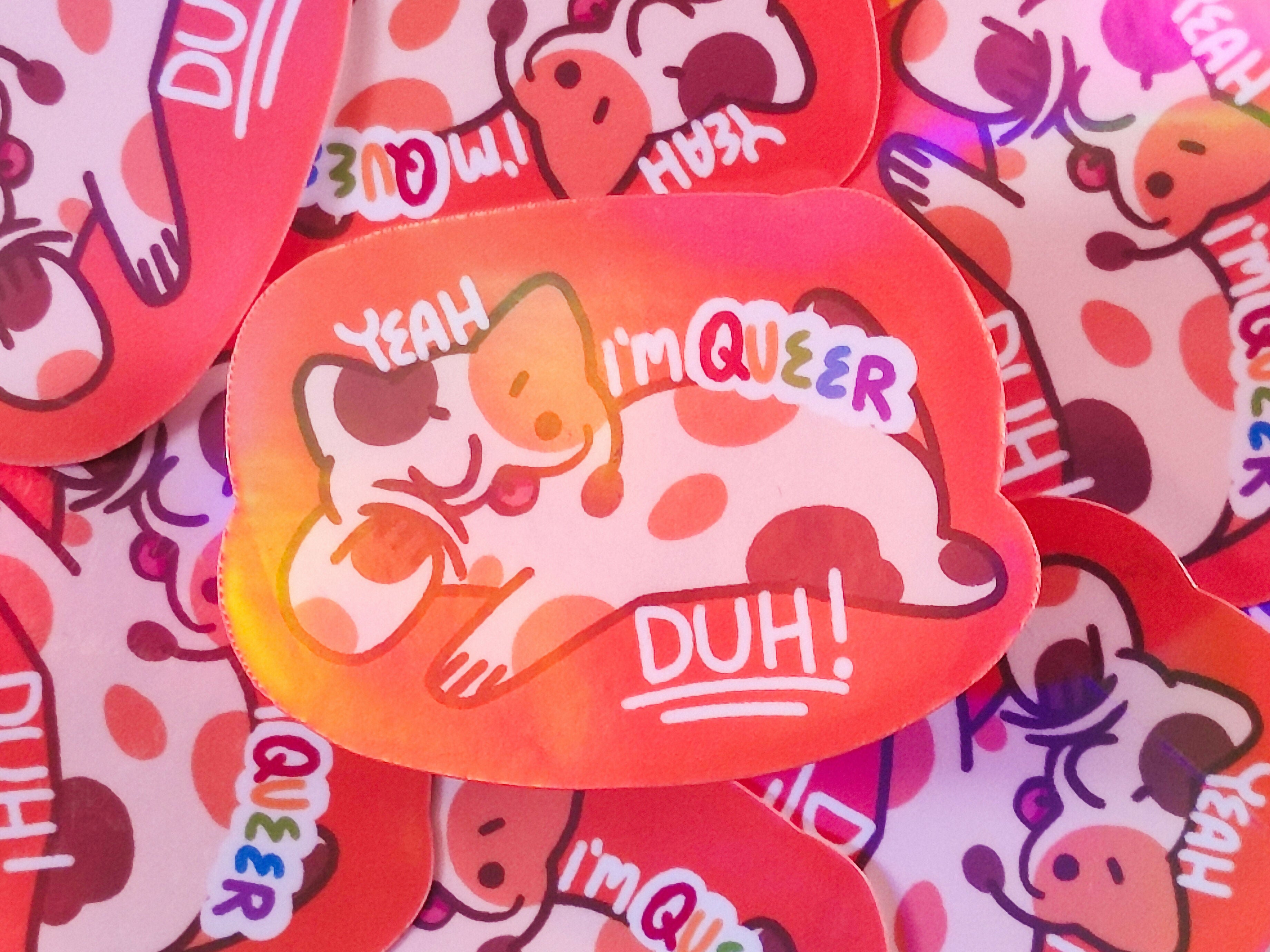 Queer Cat Vinyl Sticker