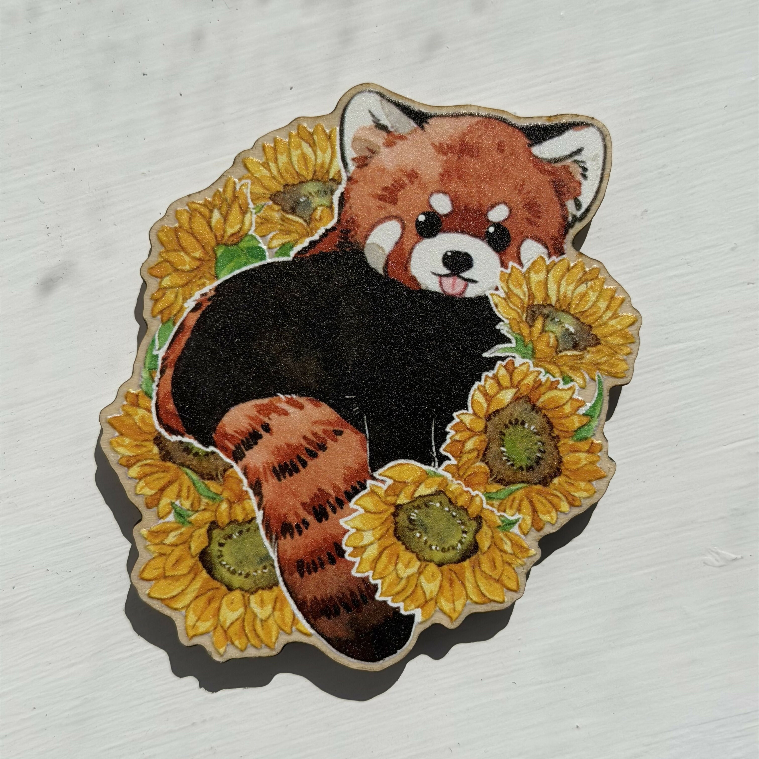 Wooden Magnets-Redapanda Animals