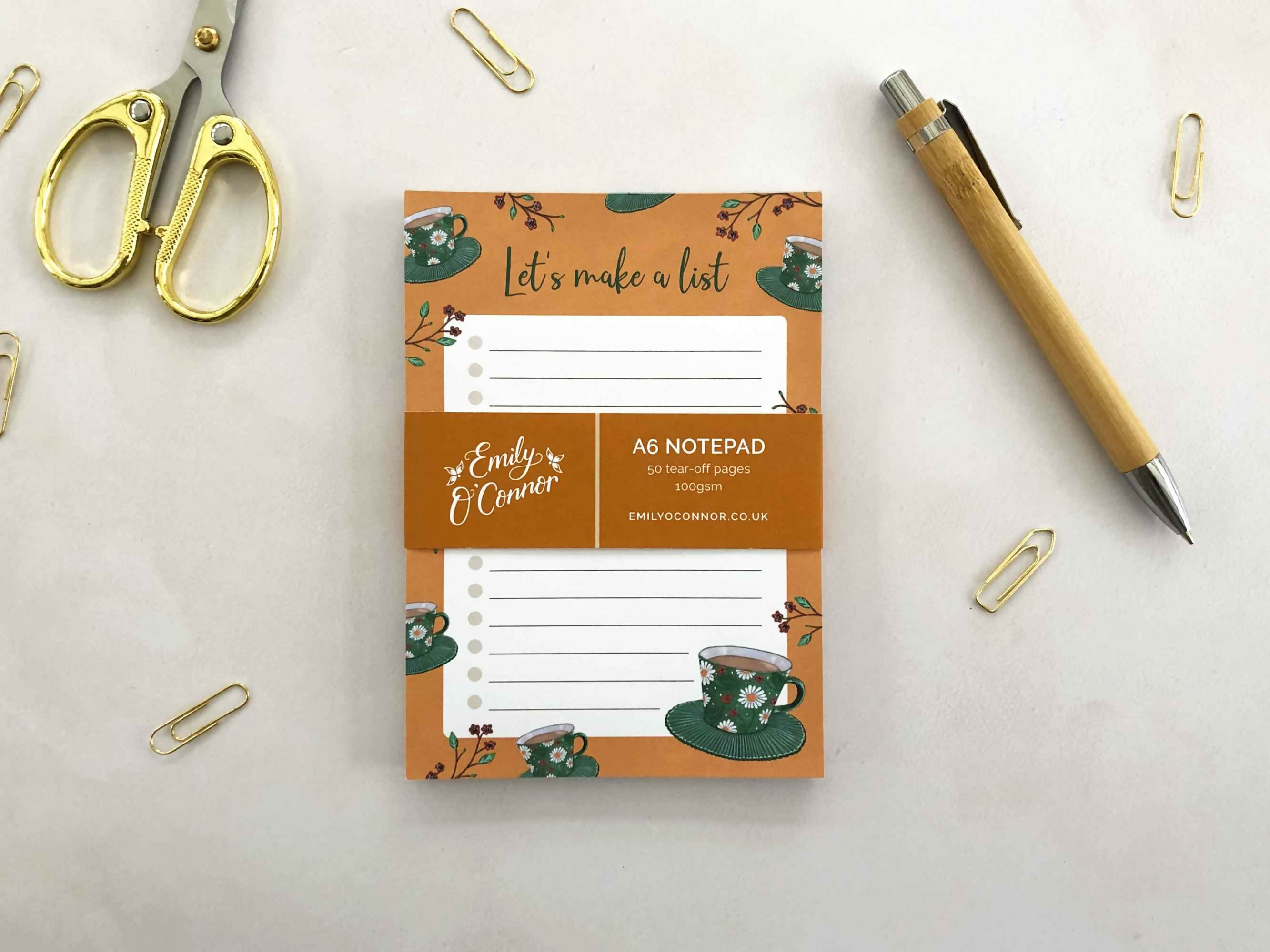 Tea Notepad Yellow