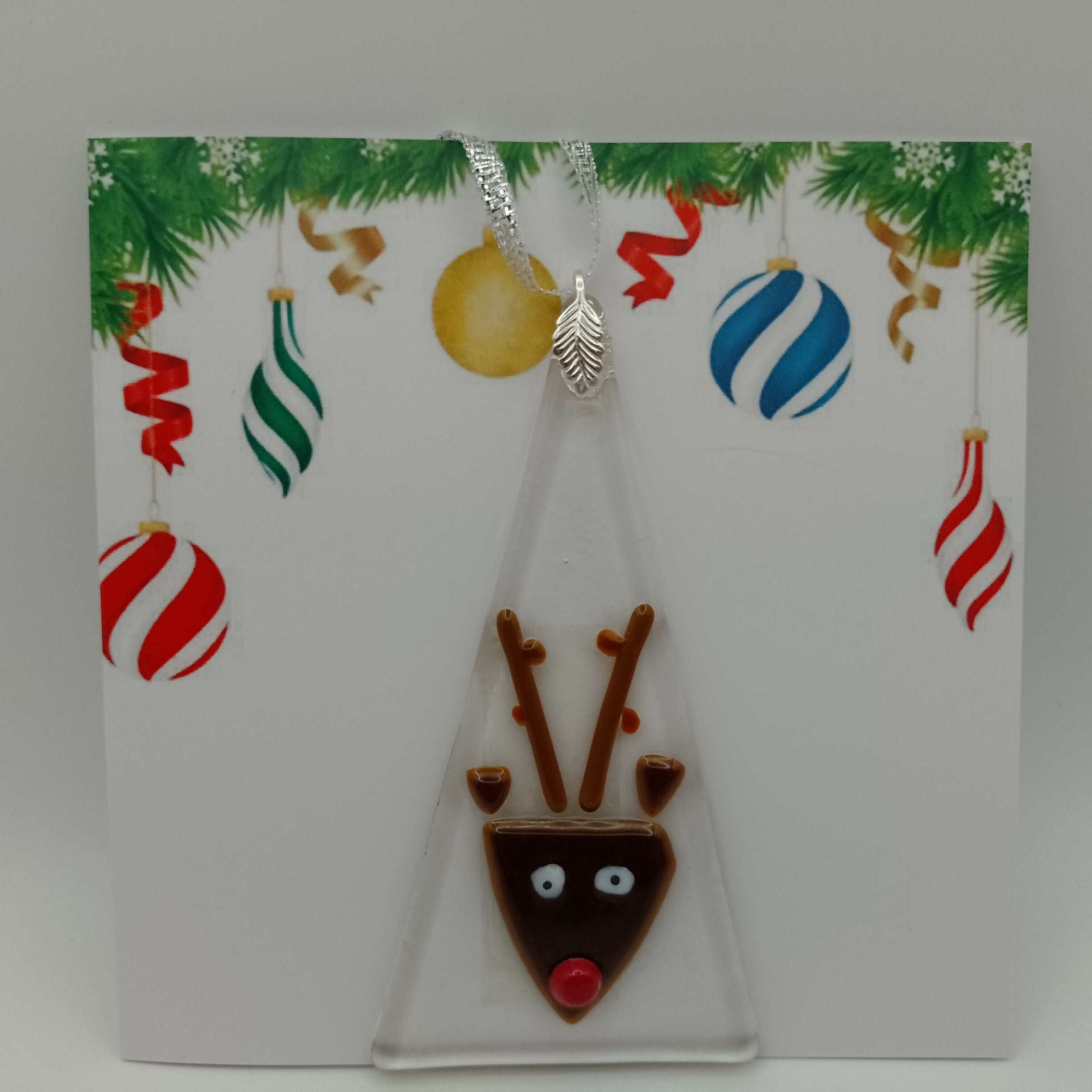 Fused Glass Christmas Card