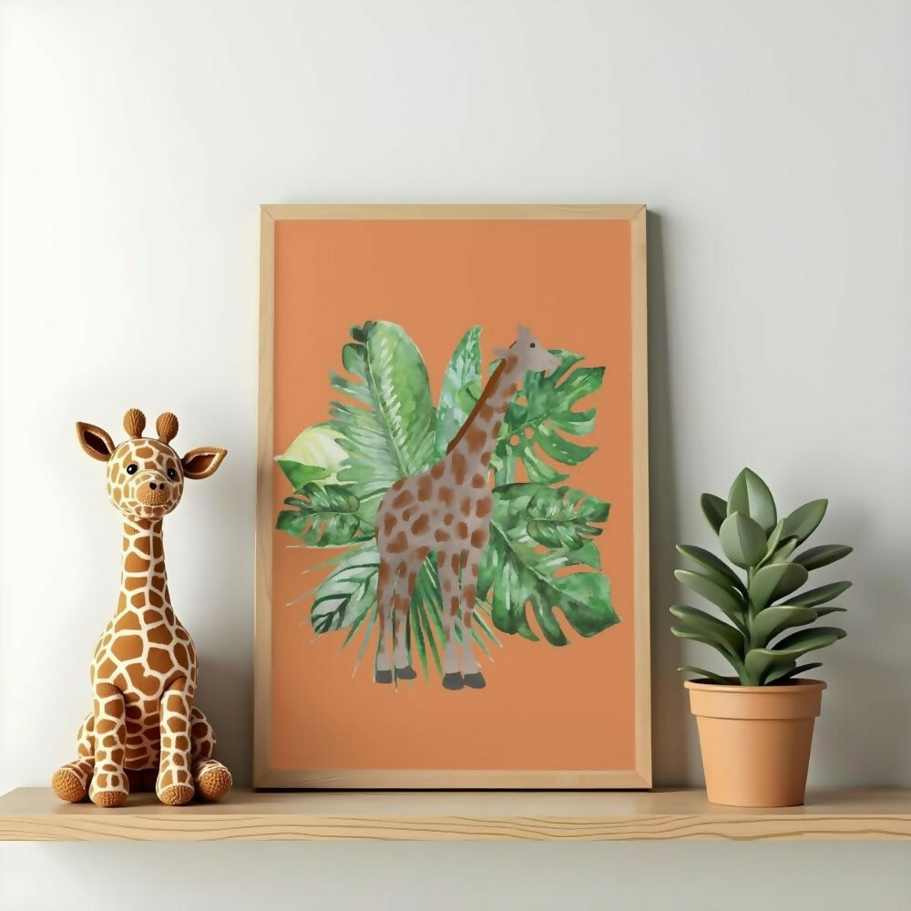 Giraffe Jungle Print