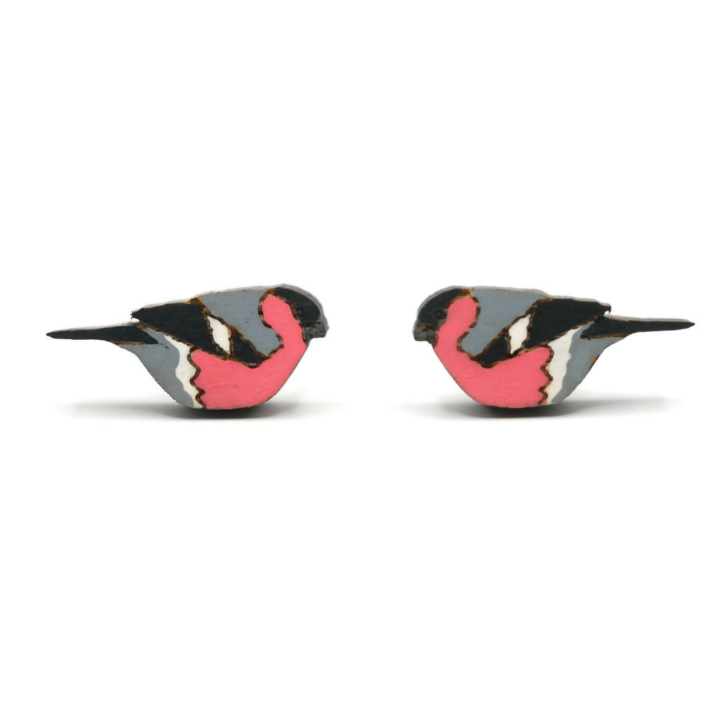 Bullfinch Stud Earrings