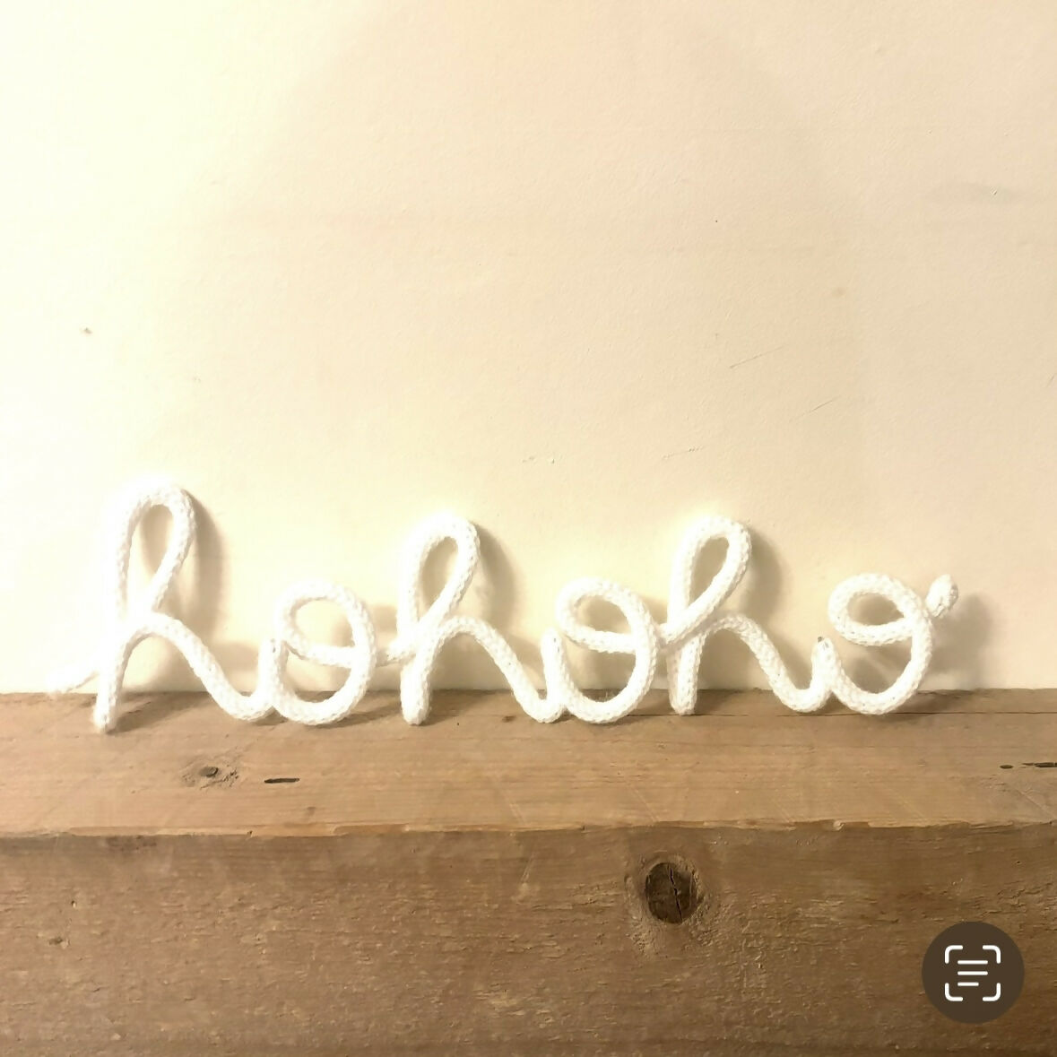 Woolly Wire hohoho Christmas Decoration