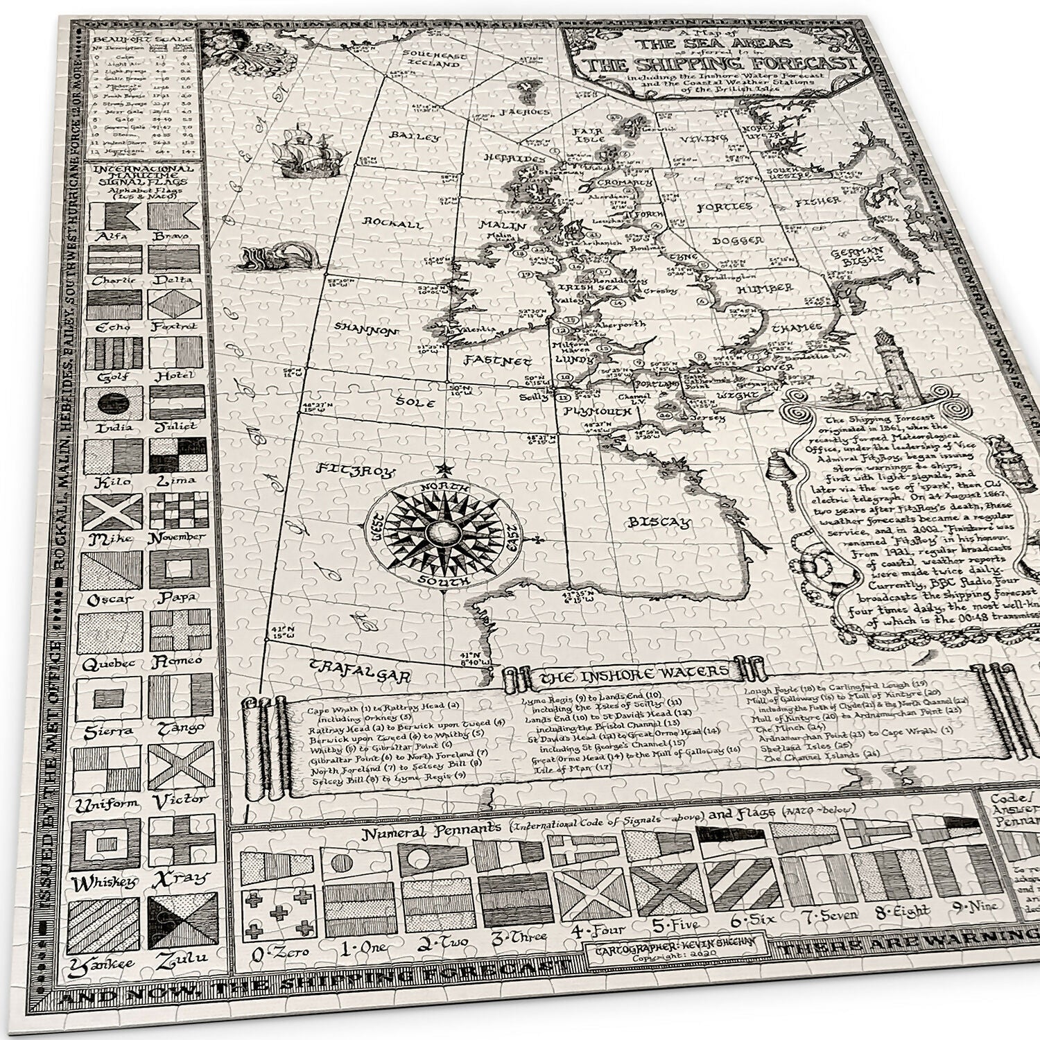 Shipping Forecast Map Jigsaw Puzzle 1000 Pieces