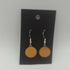 Sunflower Yellow Enamel Circle Earrings