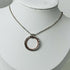 Sterling Silver And Copper Circles Balance Necklace