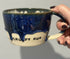 GRUMPY BUM BLUE DRIPPY MUG