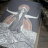 GODDESS SOPHIA LINOCUT GREETING CARD