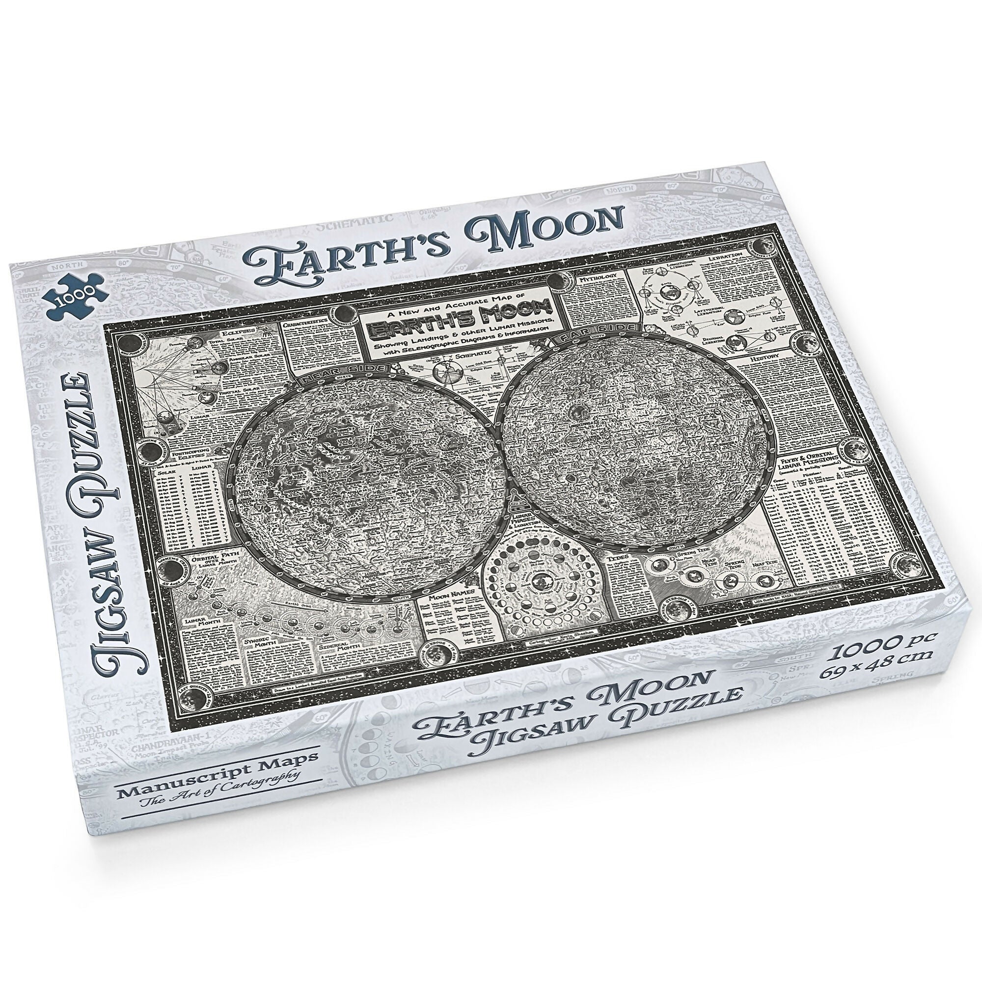 Map of Earth's Moon Jigsaw Puzzle 1000 Pieces