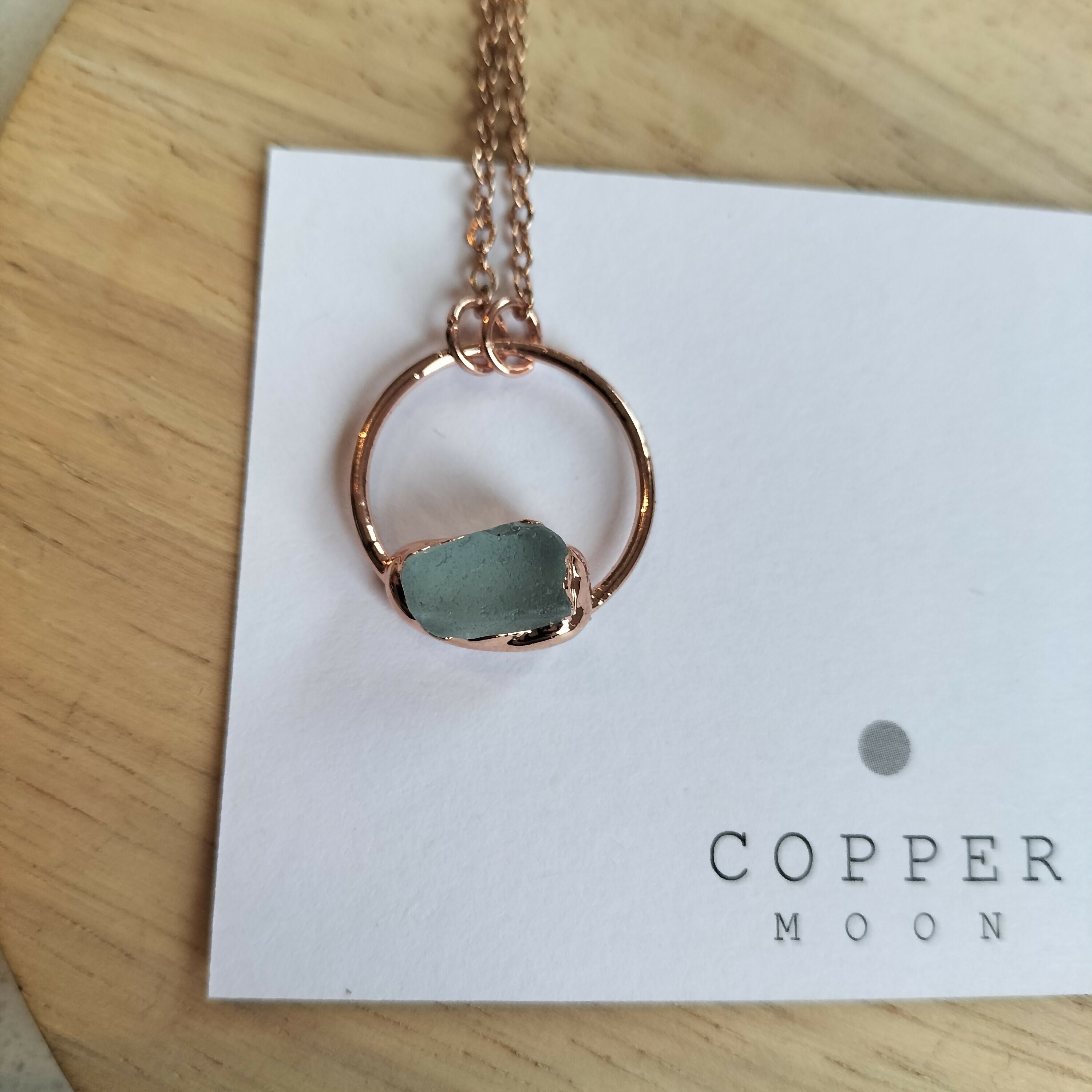 Seaglass Moon Necklace