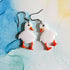 Handmade Resin Ducklings Dangle Earrings