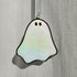 Opaque Iridescent White Ghost Stained Glass Decoration