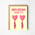 HAPPY BIRTHDAY SUGAR TITS GREETINGS CARD