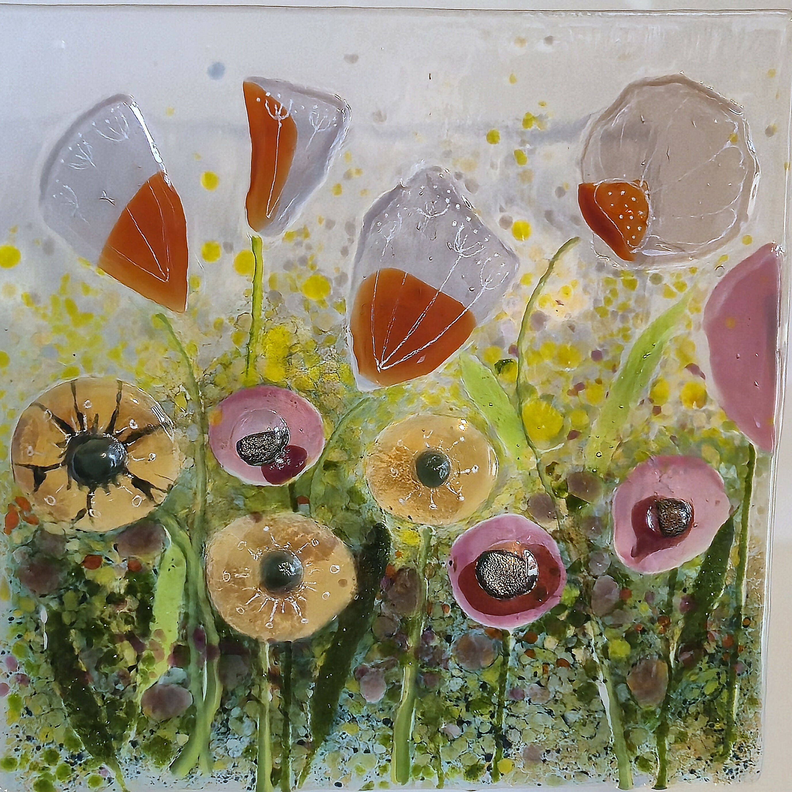 Medium Fused Glass Meadow Frame