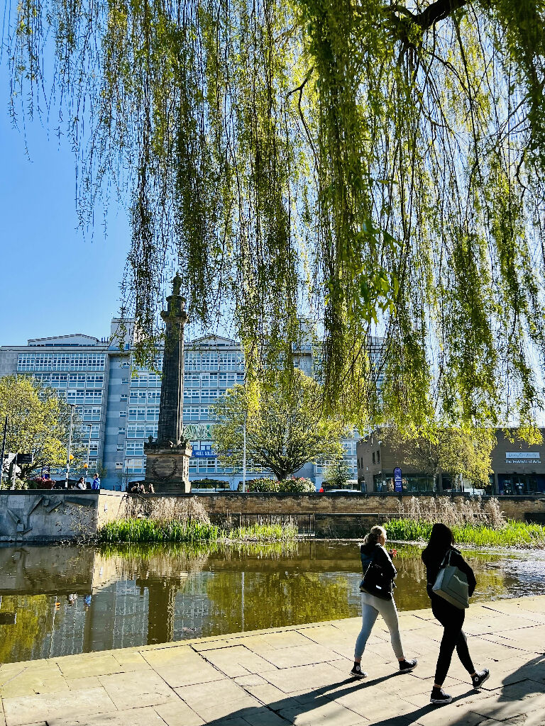 Strolling To Hull College (29x35.5 frame)