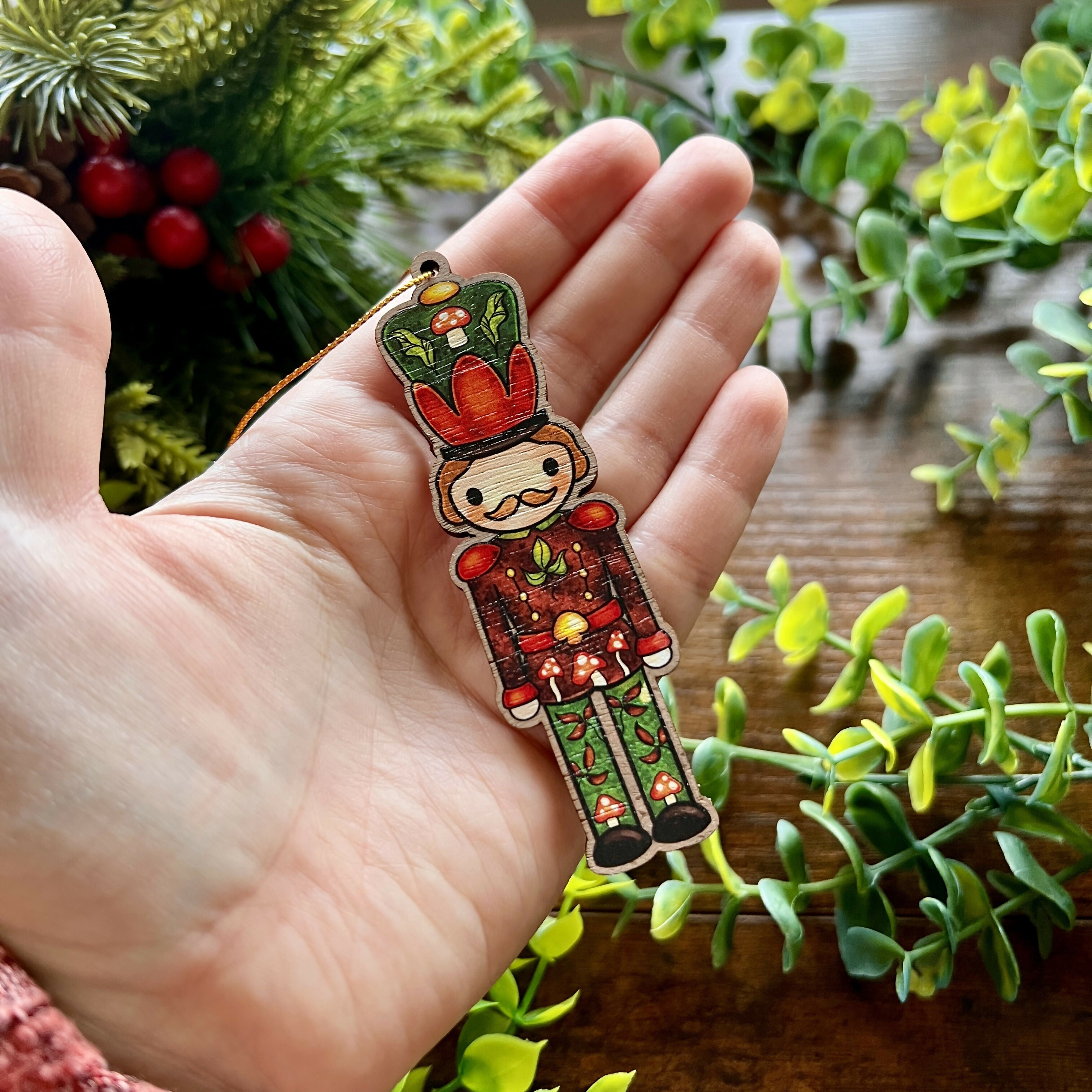 'Hans' Nutcracker Wooden Decoration