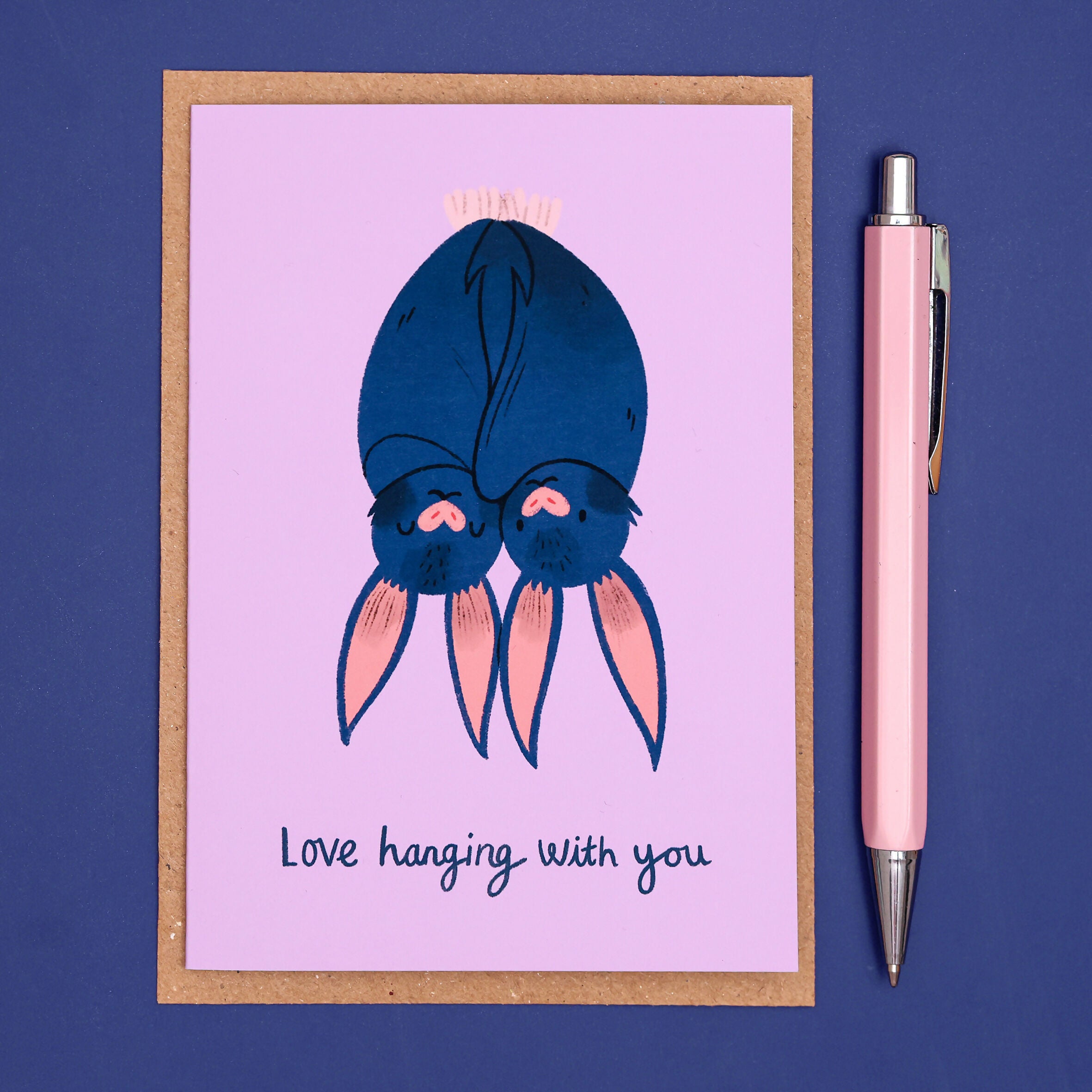 Bats Love Hanging With You - Card