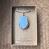 Blue Opal Wire Wrapped Pendant