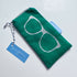 Glasses Case - Emerald Green with Glitter