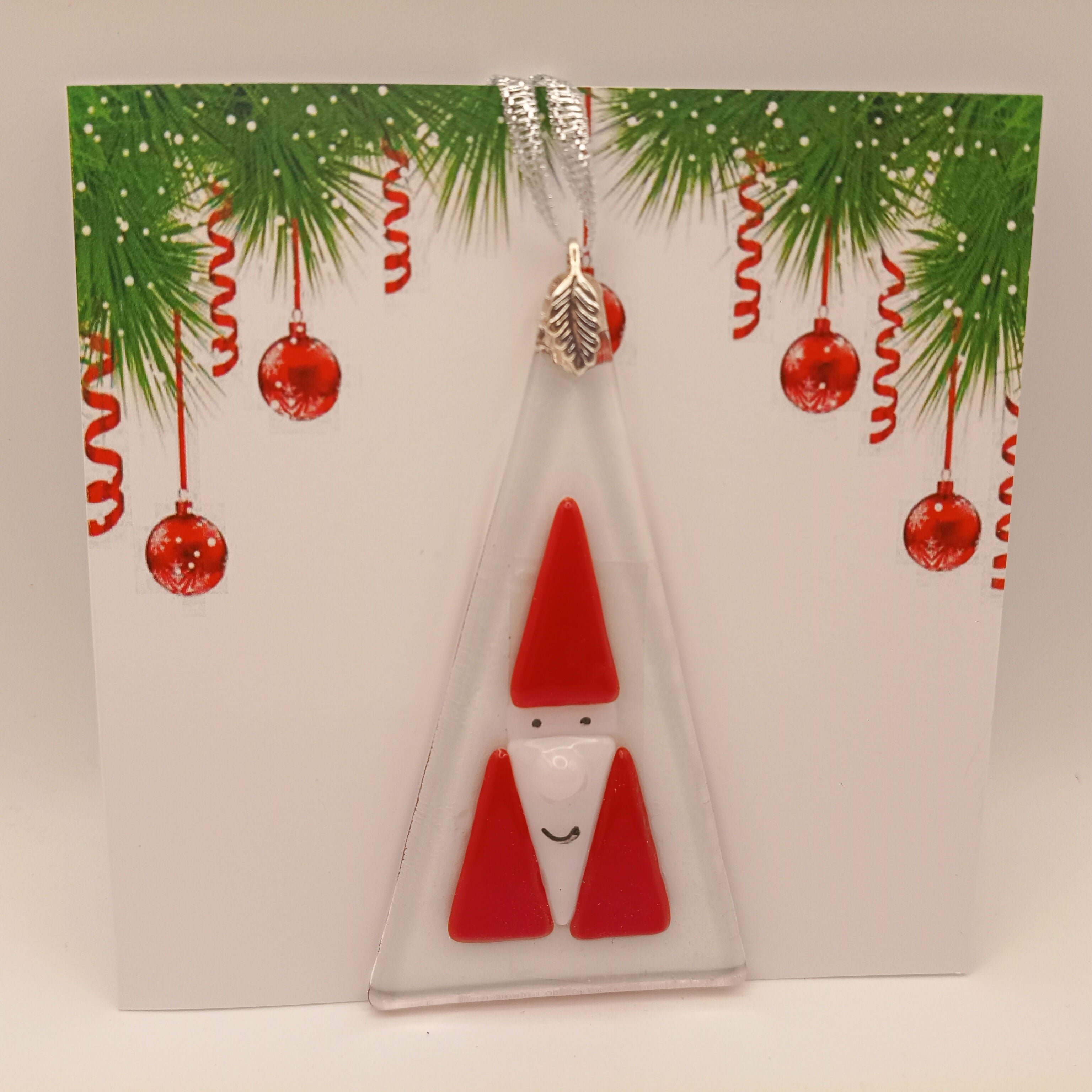 Fused Glass Christmas Card