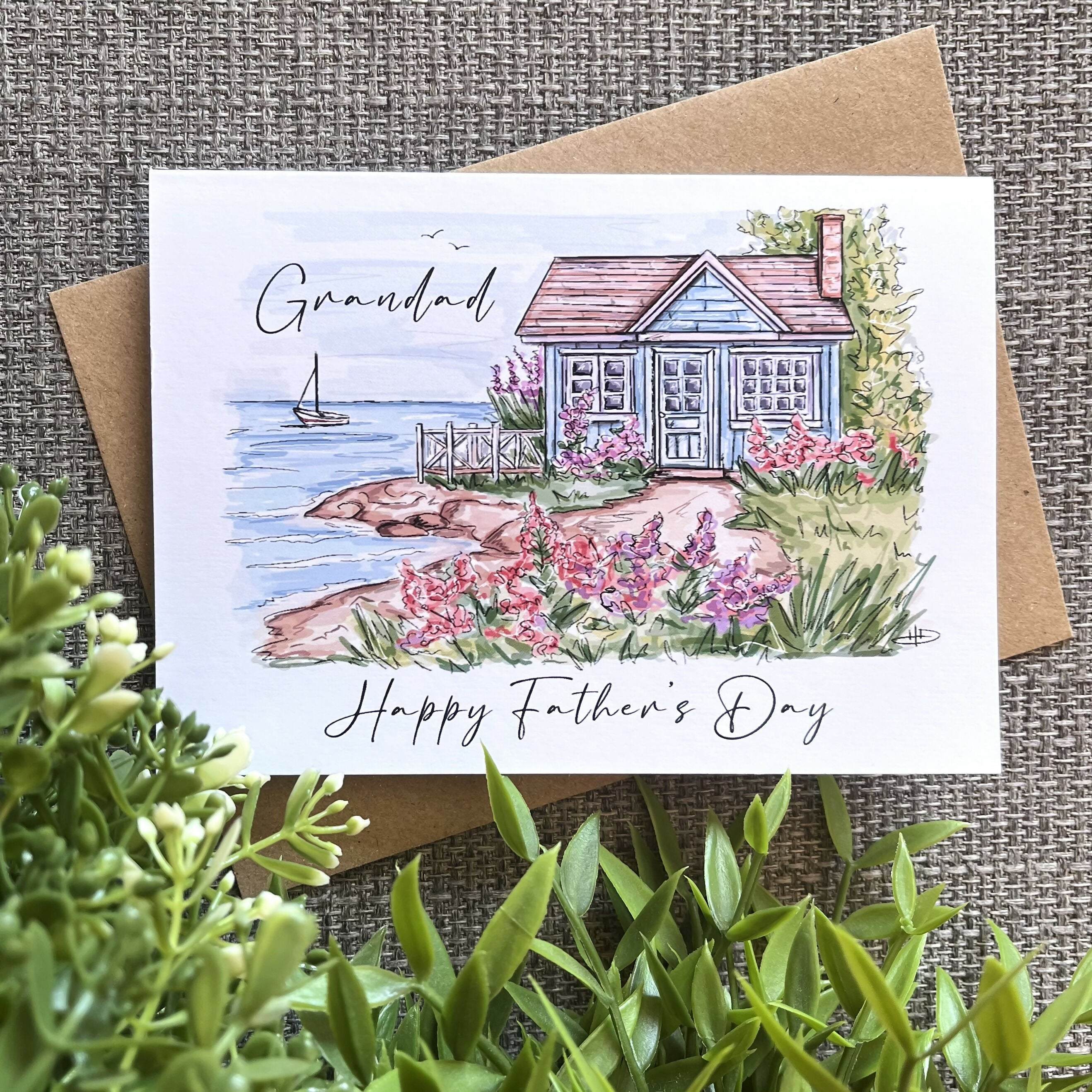Grandad Sea View Father’s Day Card