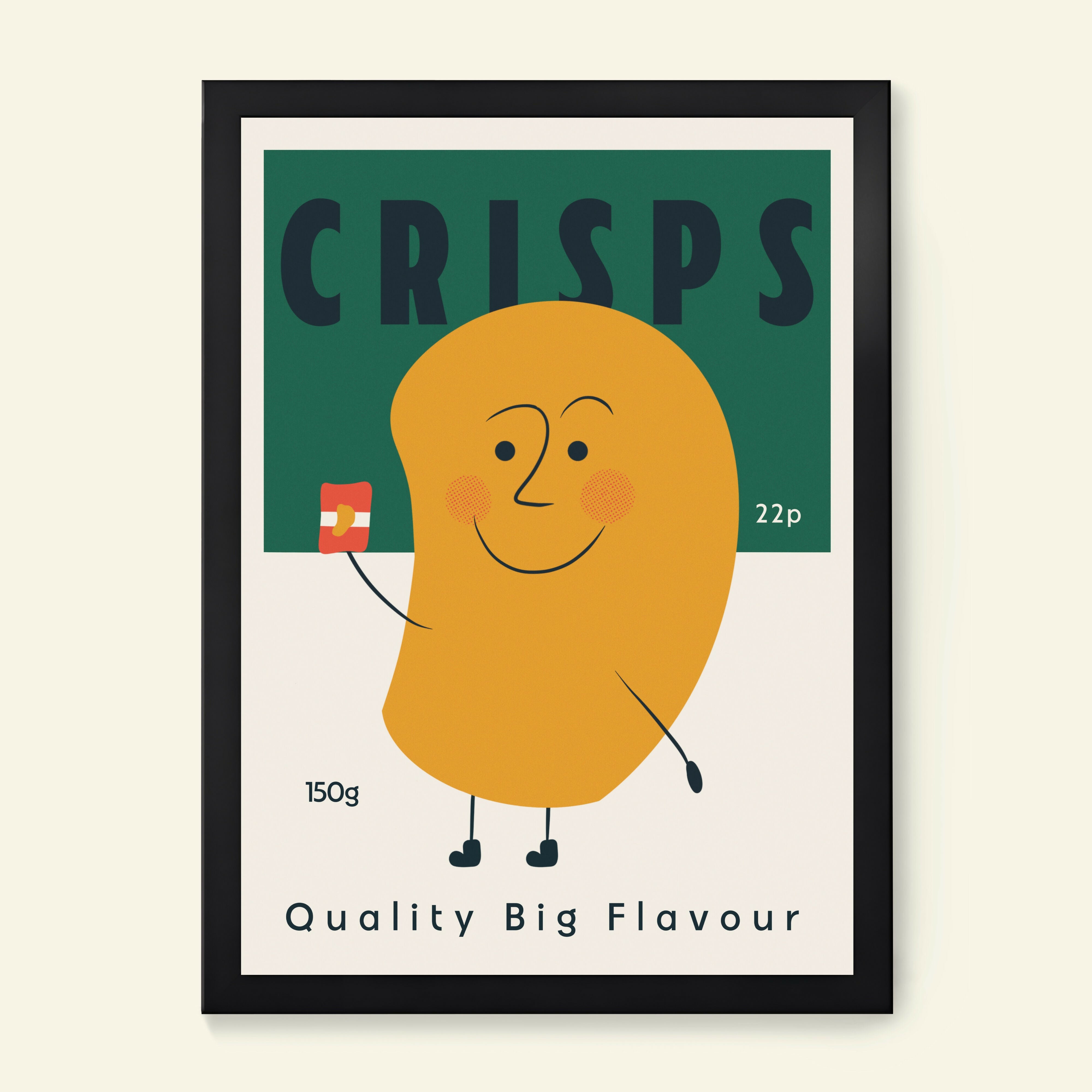 Crisps Retro Bar Snack Print