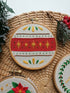 Preprinted Embroidery Pattern For Beginners - Christmas Ornaments