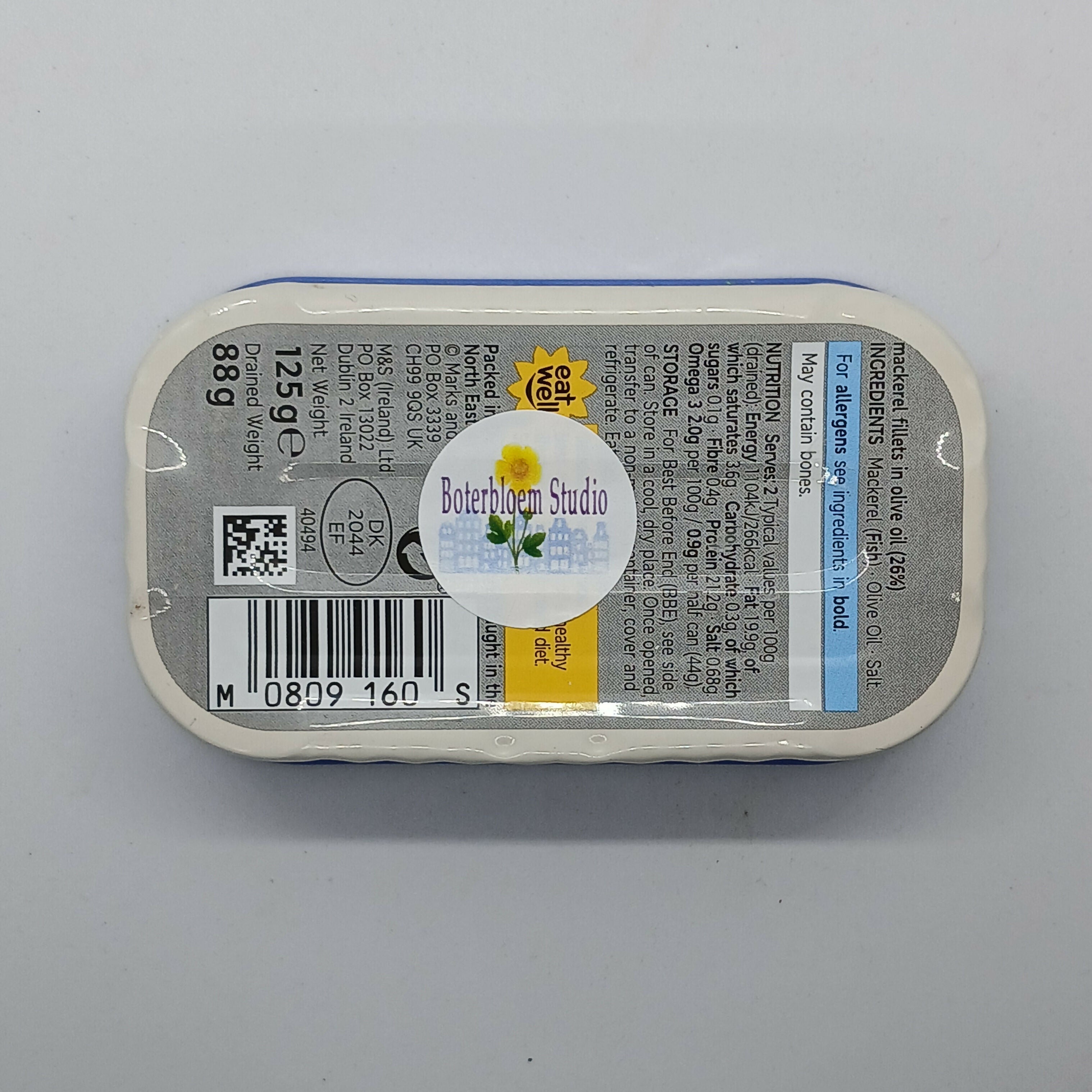 Clay Fish Tin Pet/Desk Buddy