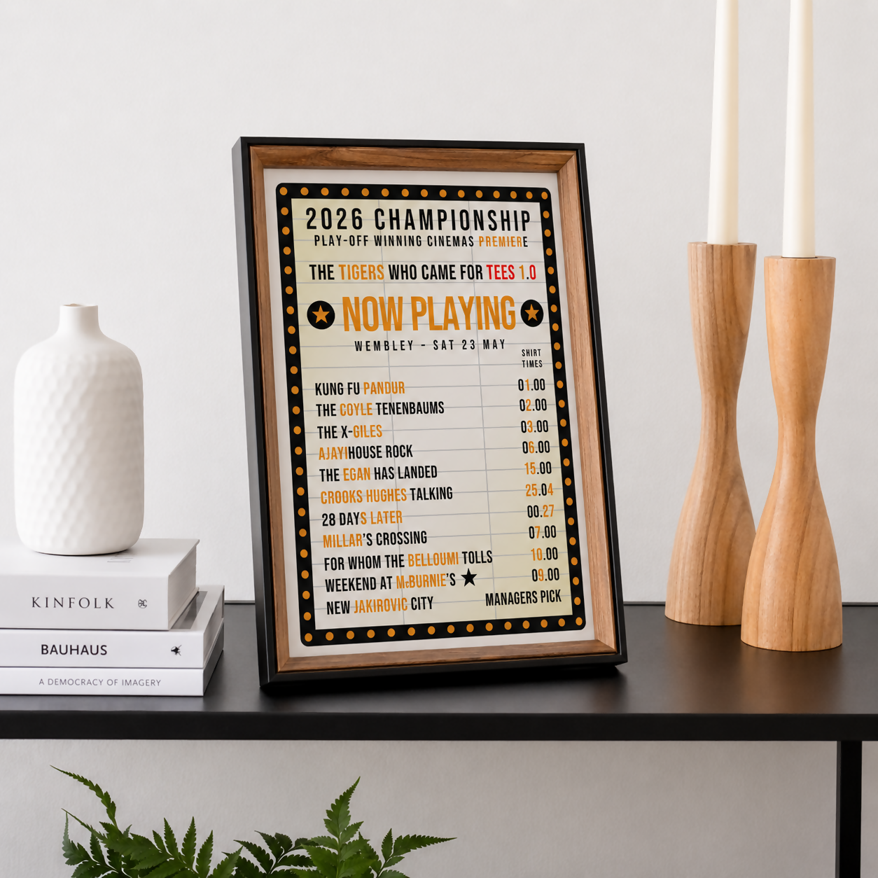 Hull City Art Print CINEMA LISTING Design