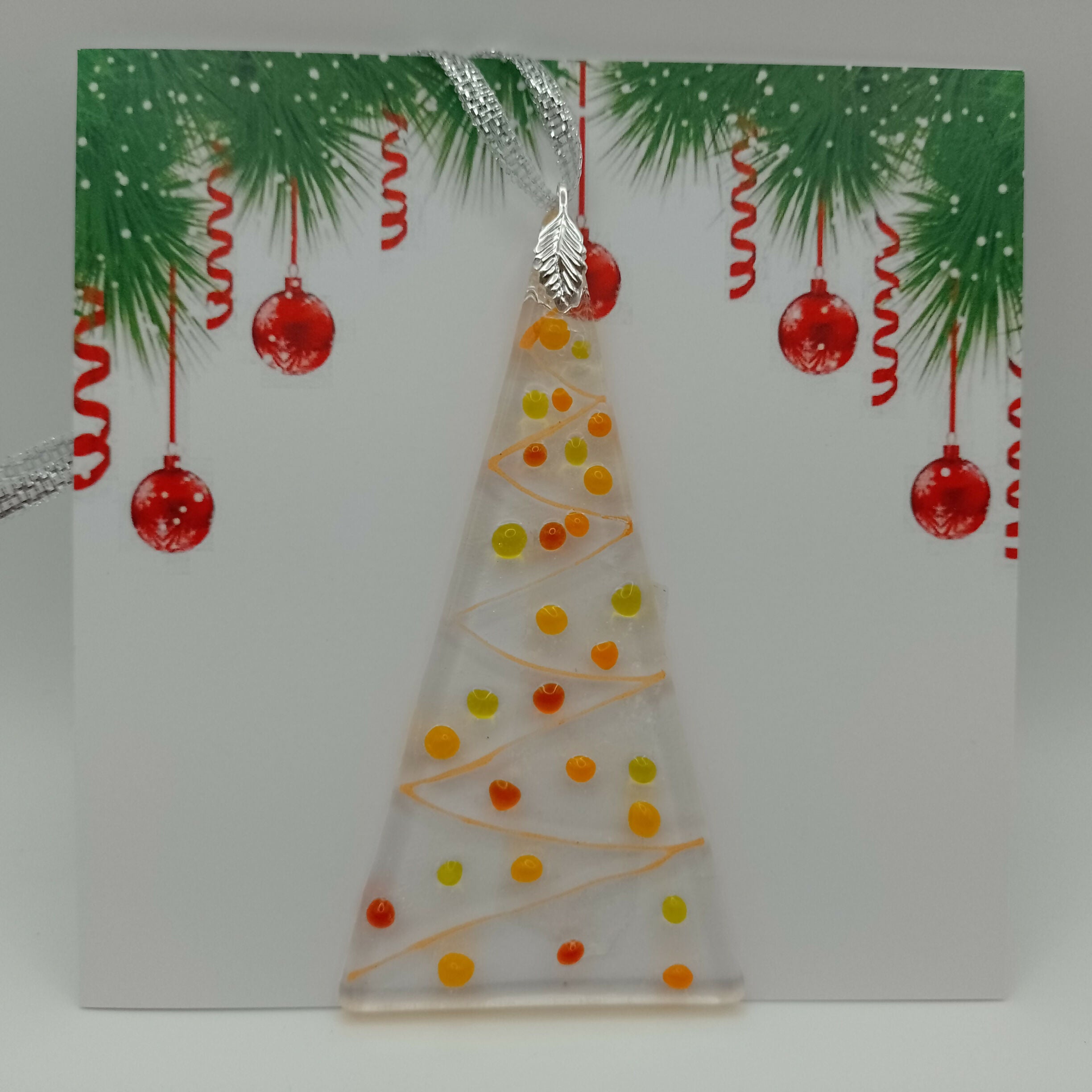 Fused Glass Christmas Card