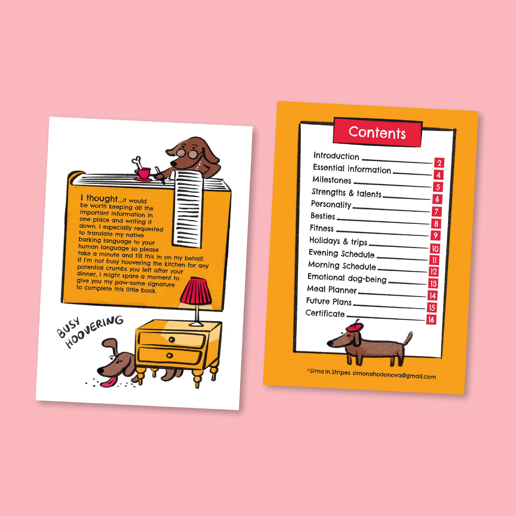 Funny Dog Log Journal for Pet Lovers, Owners and Dog Sitters