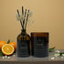 Amber Candle & Flower Diffuser Gift Set - Dark Honey and Tobacco
