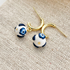 Blue China No. 9 - Handmade Polymer Clay Earrings