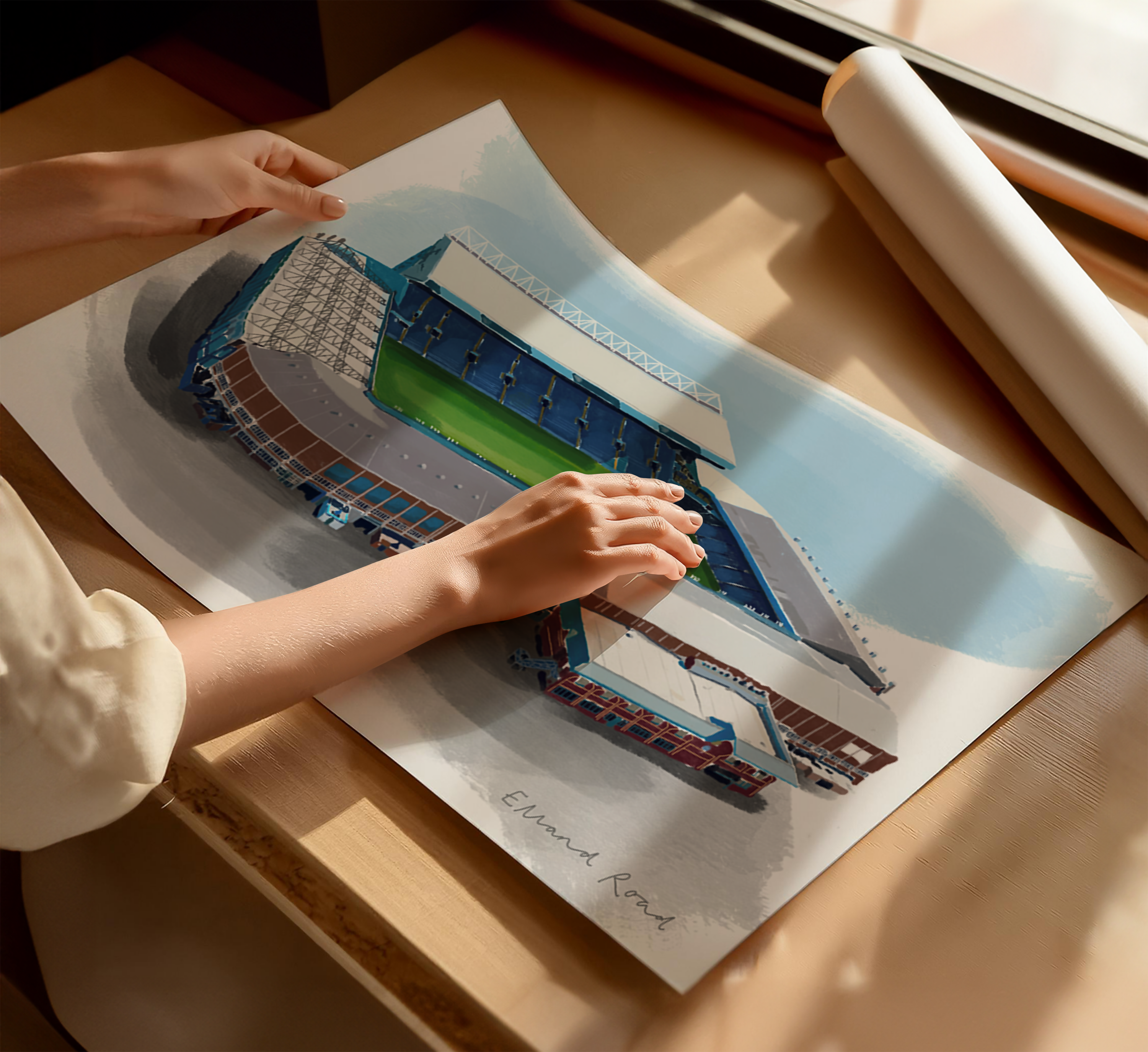 Elland Road Leeds Football Stadium Art Print