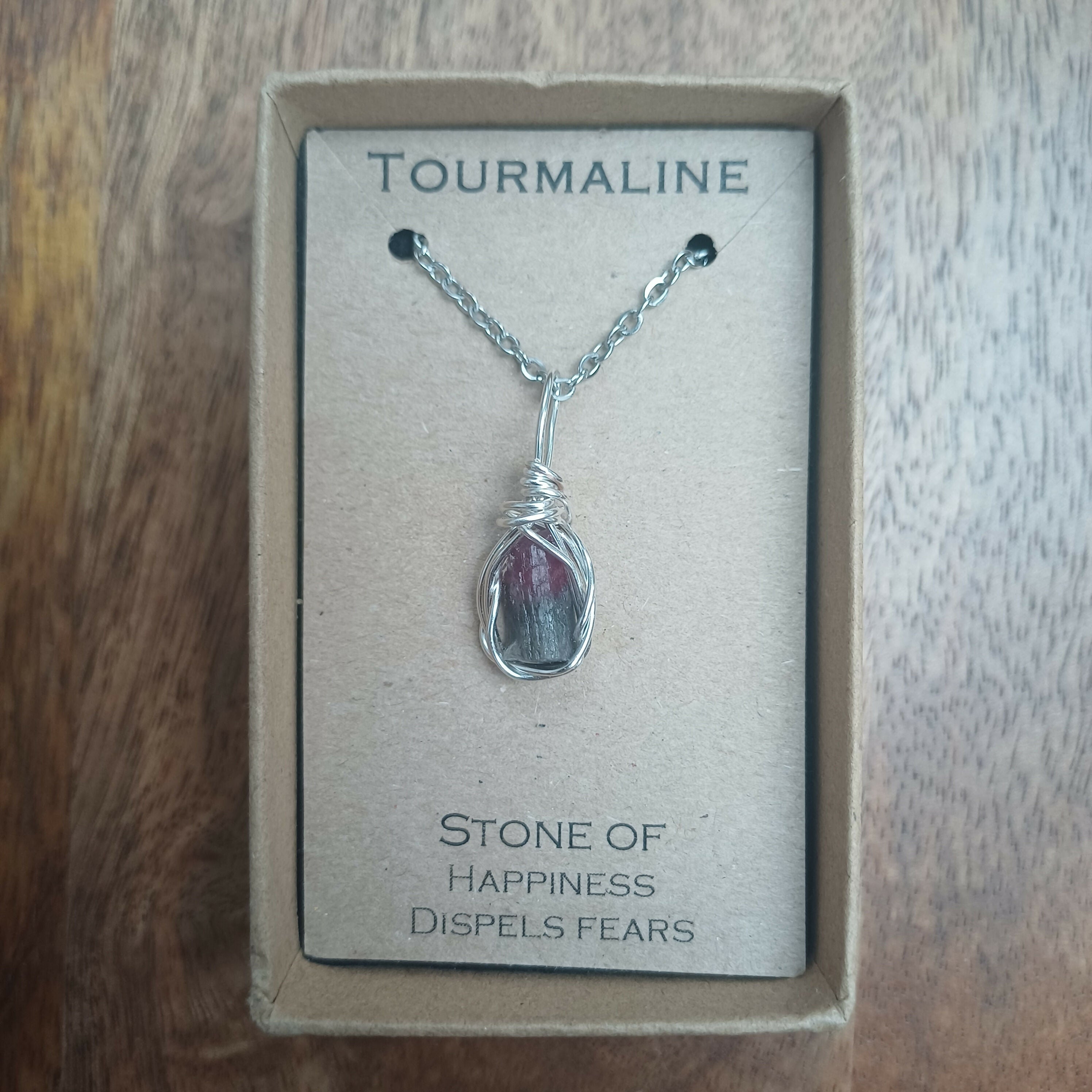Tourmaline Wire Wrapped Pendant