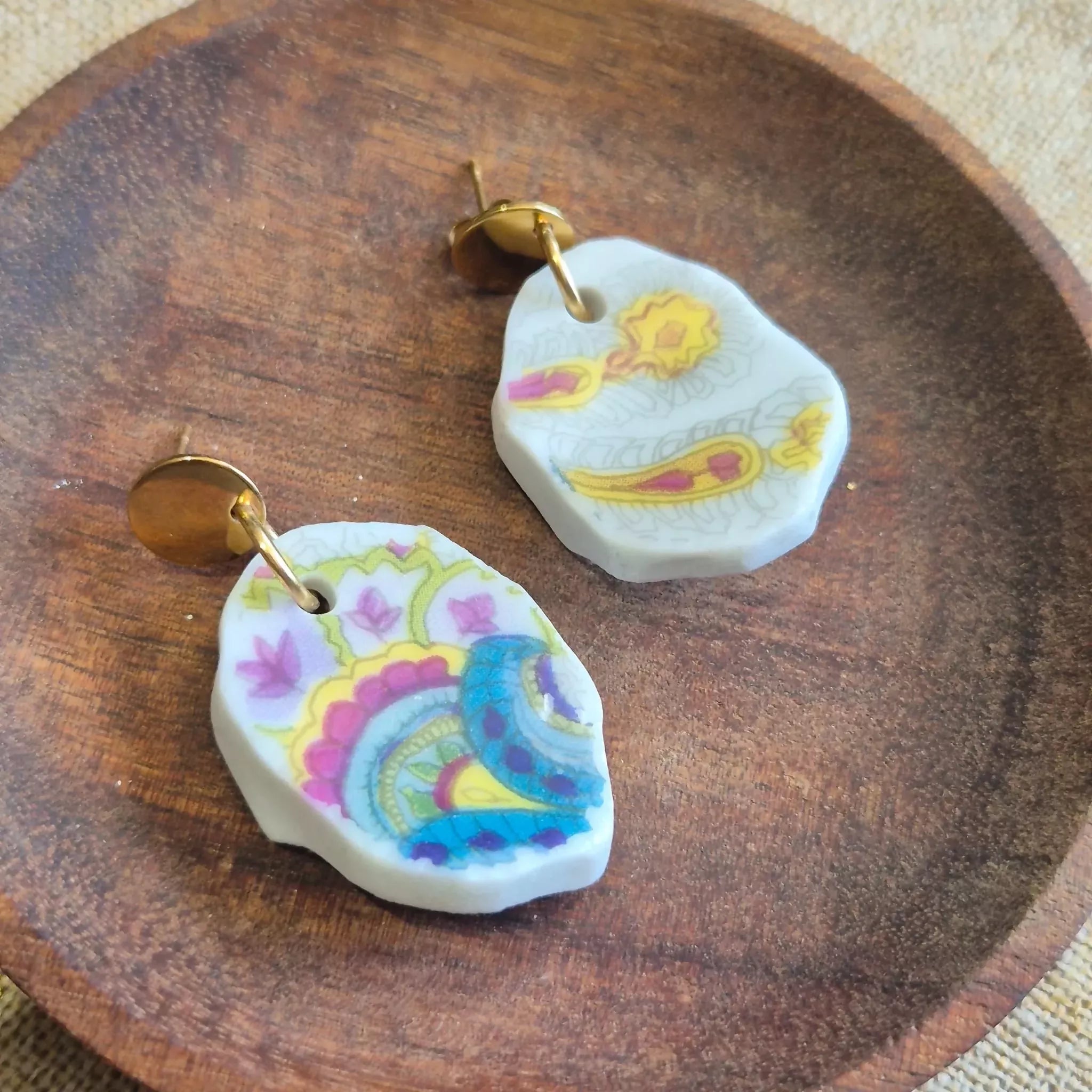 Recycled Ceramic Earring
