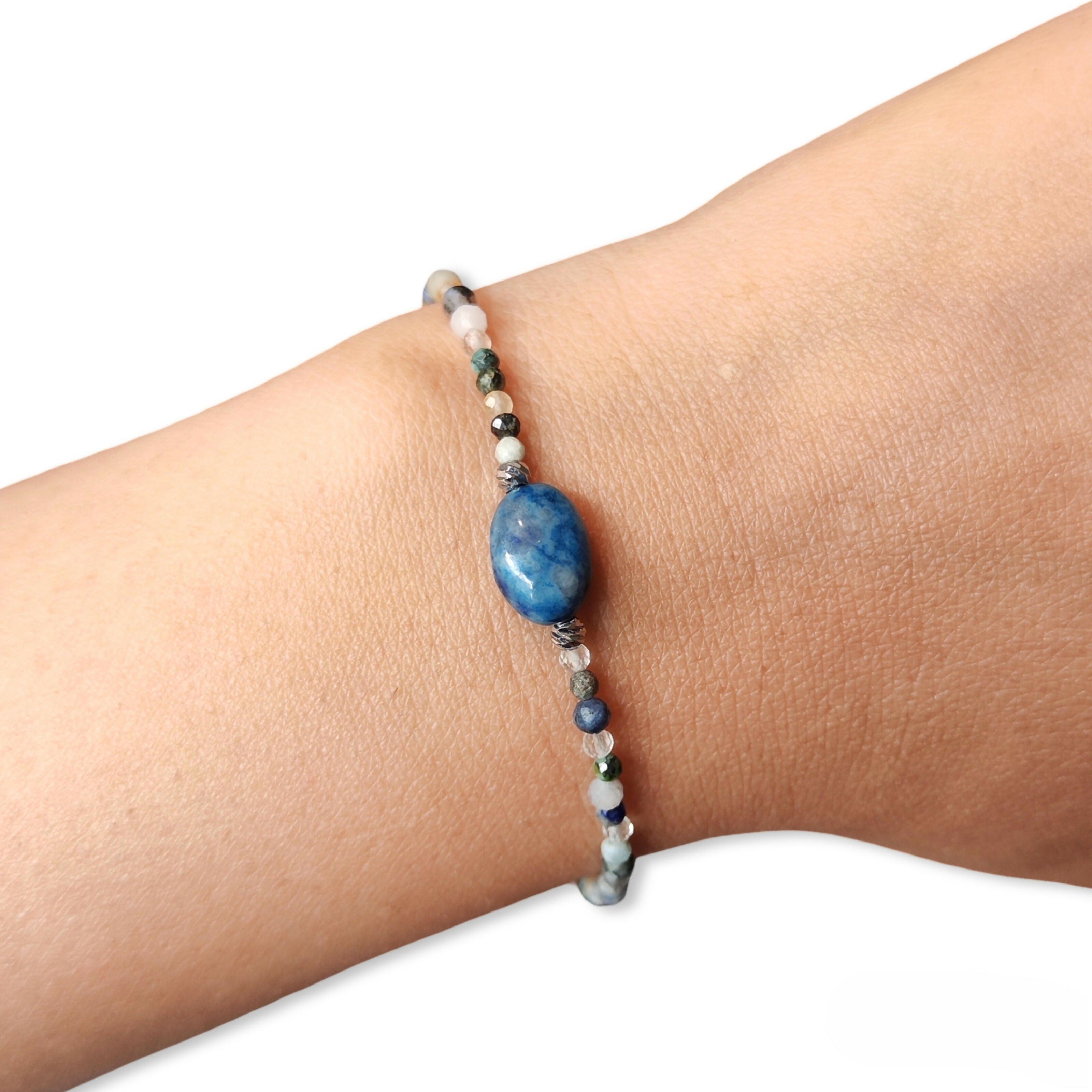 Designer Gemstone Bracelets - Handmade Jewellery - Semi-Precious Gemstones - Silver & Gold-Plated