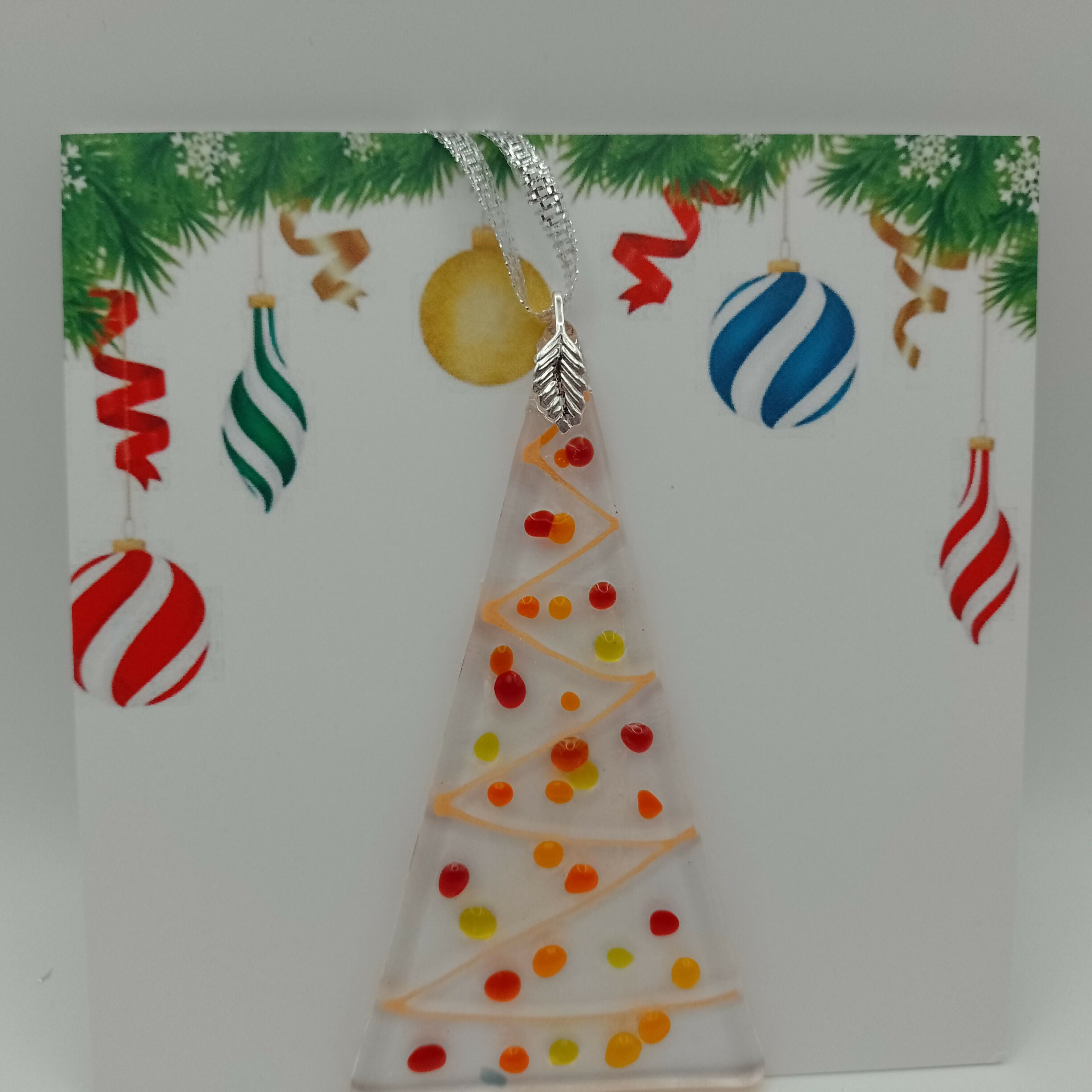 Fused Glass Christmas Card