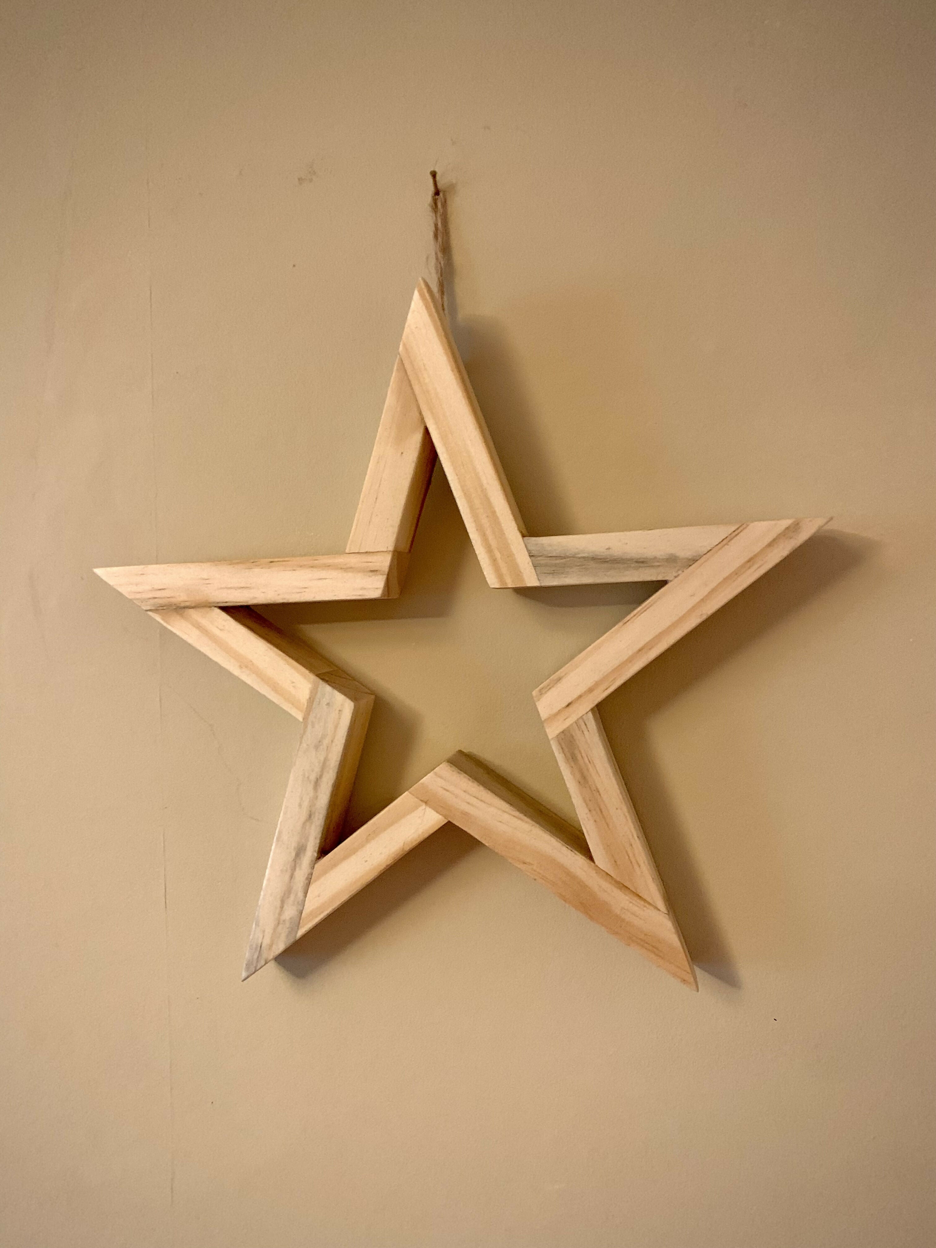 Wooden Decorative Christmas Star