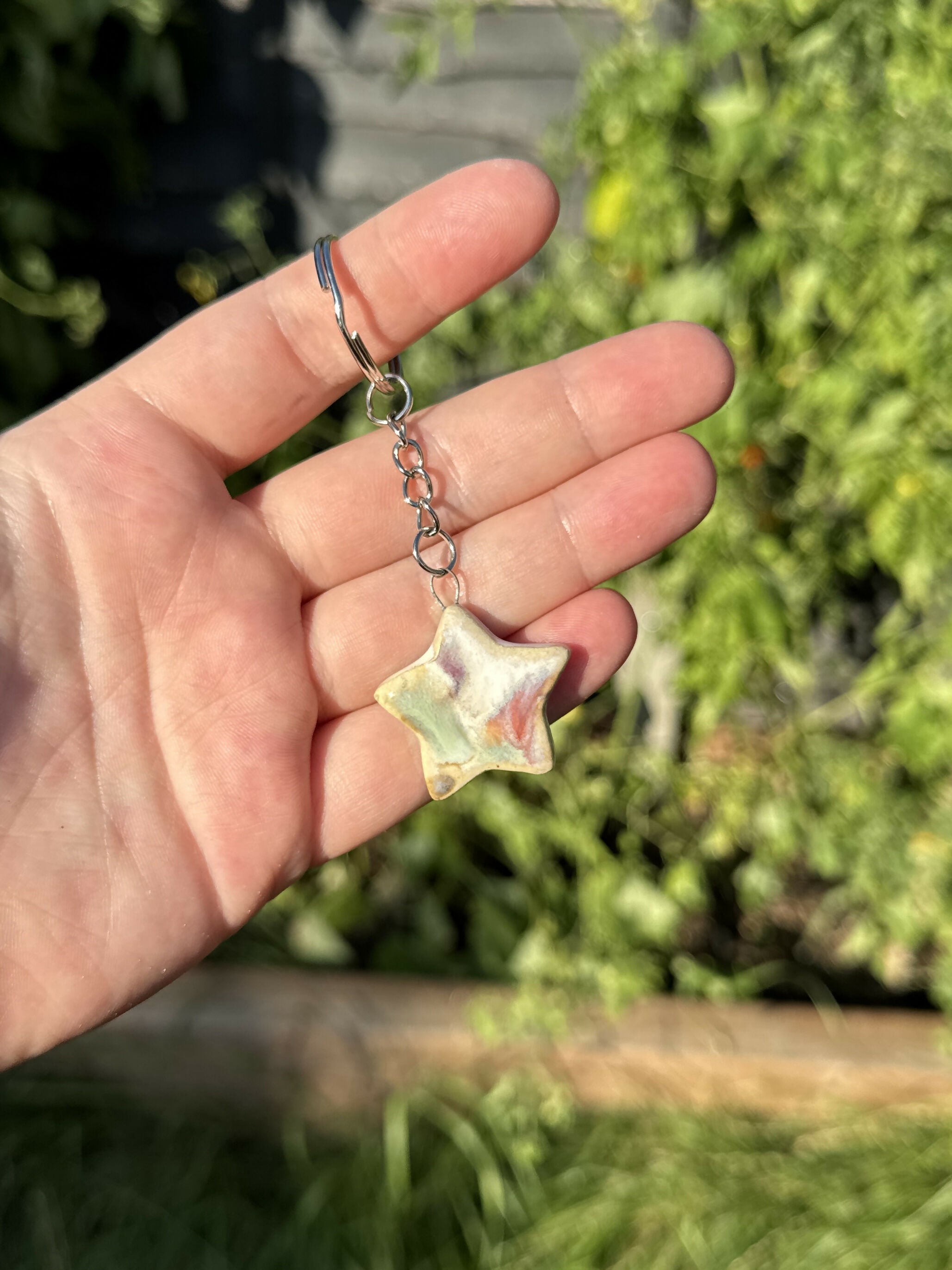 Ceramic Star Keyring