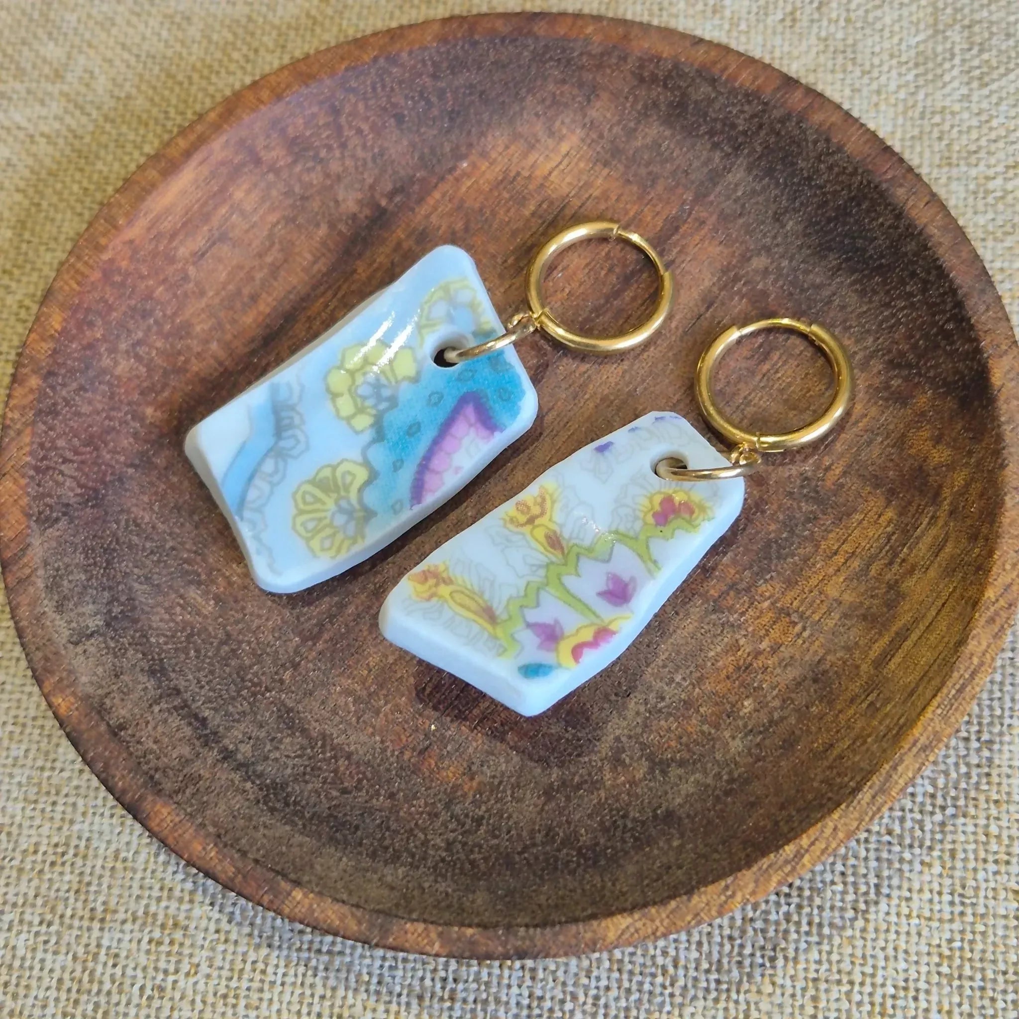 Recycled Ceramic Earring