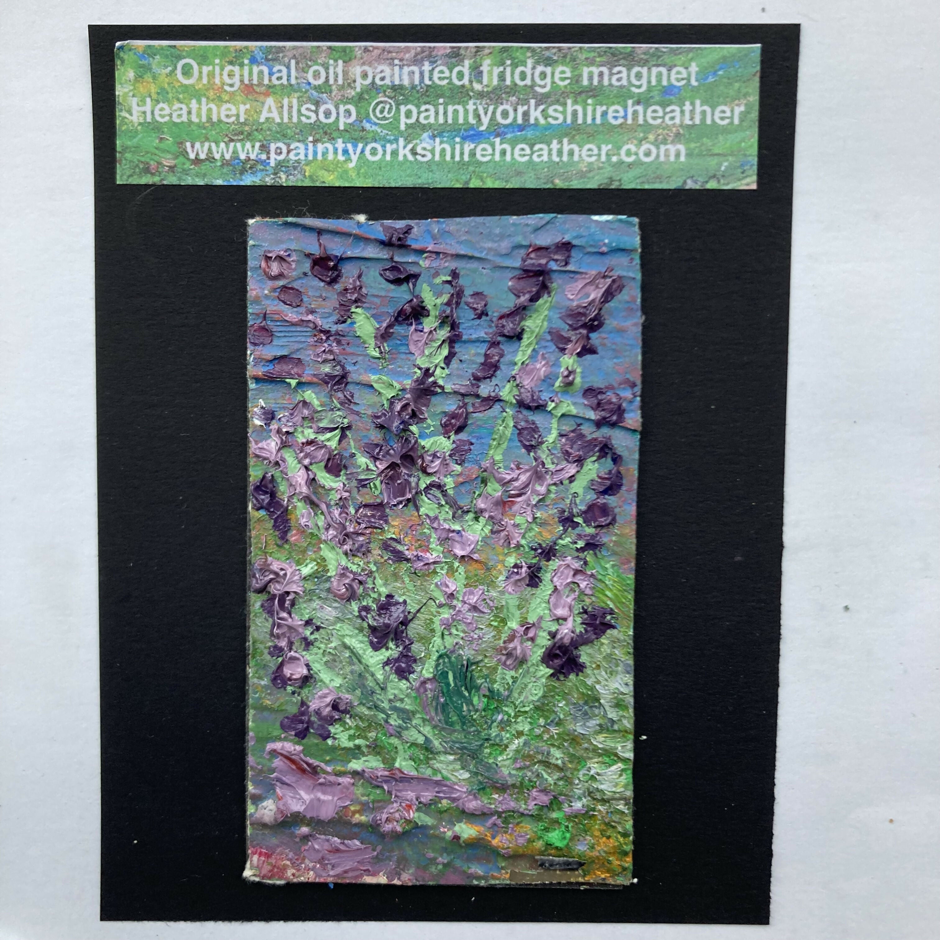 Lavender - Mini Canvas Oil Painting Fridge Magnet