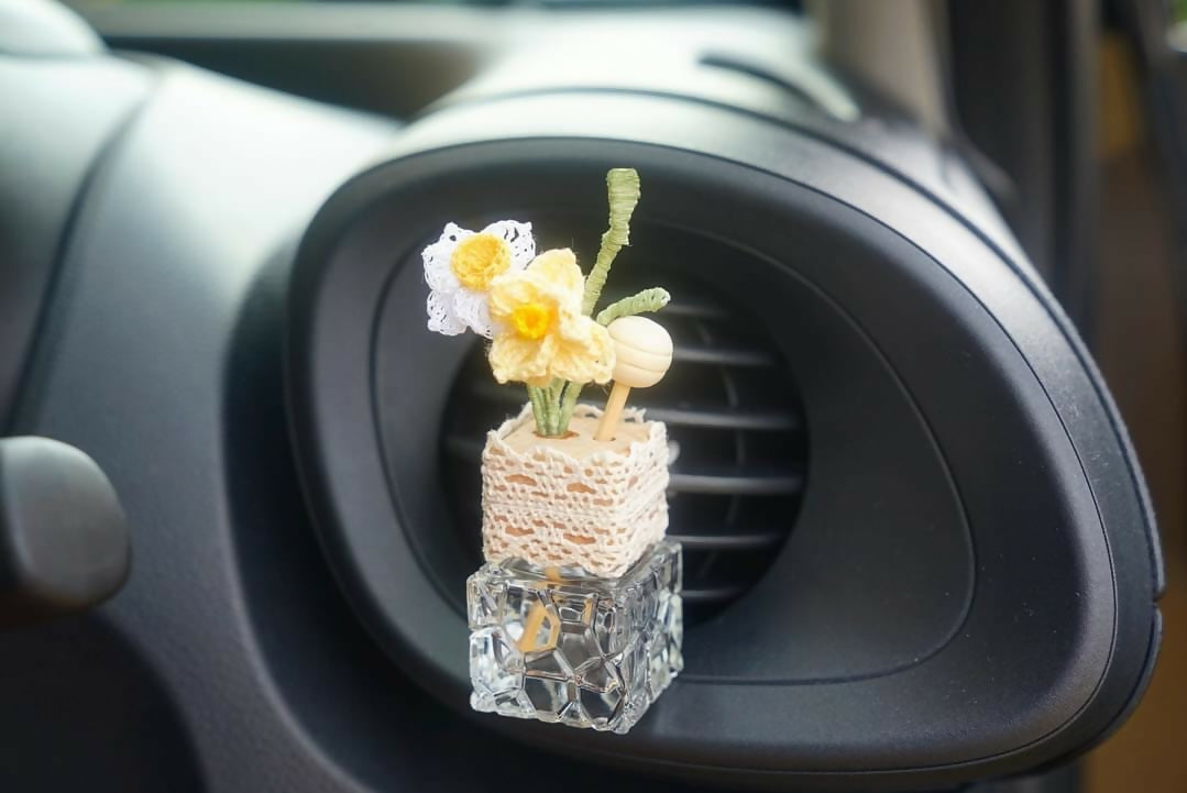 Daffodil Flower Car Air Freshener